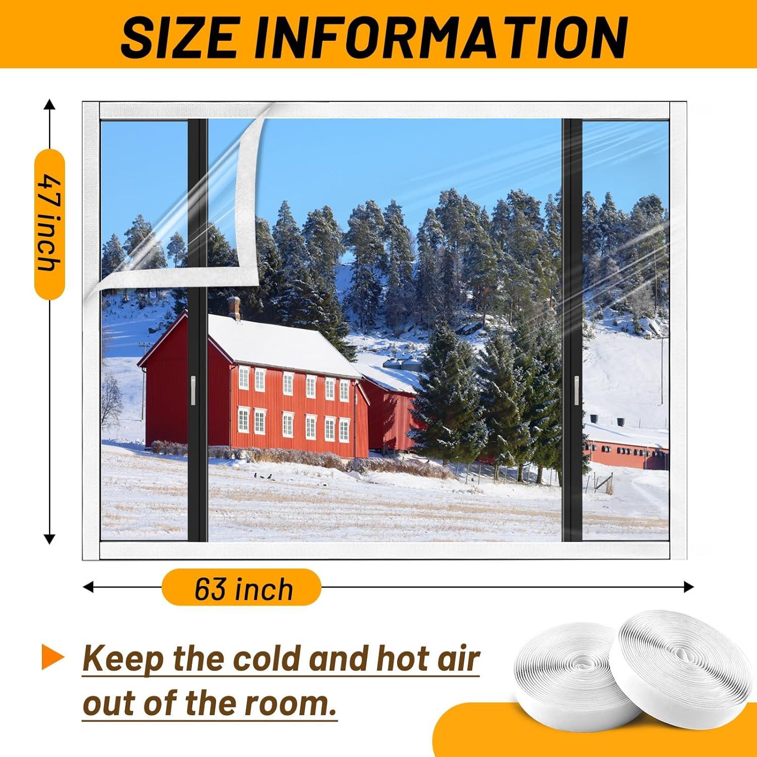 Aislamiento de Ventanas HolyMaji 119.38x160 cm Película Térmica