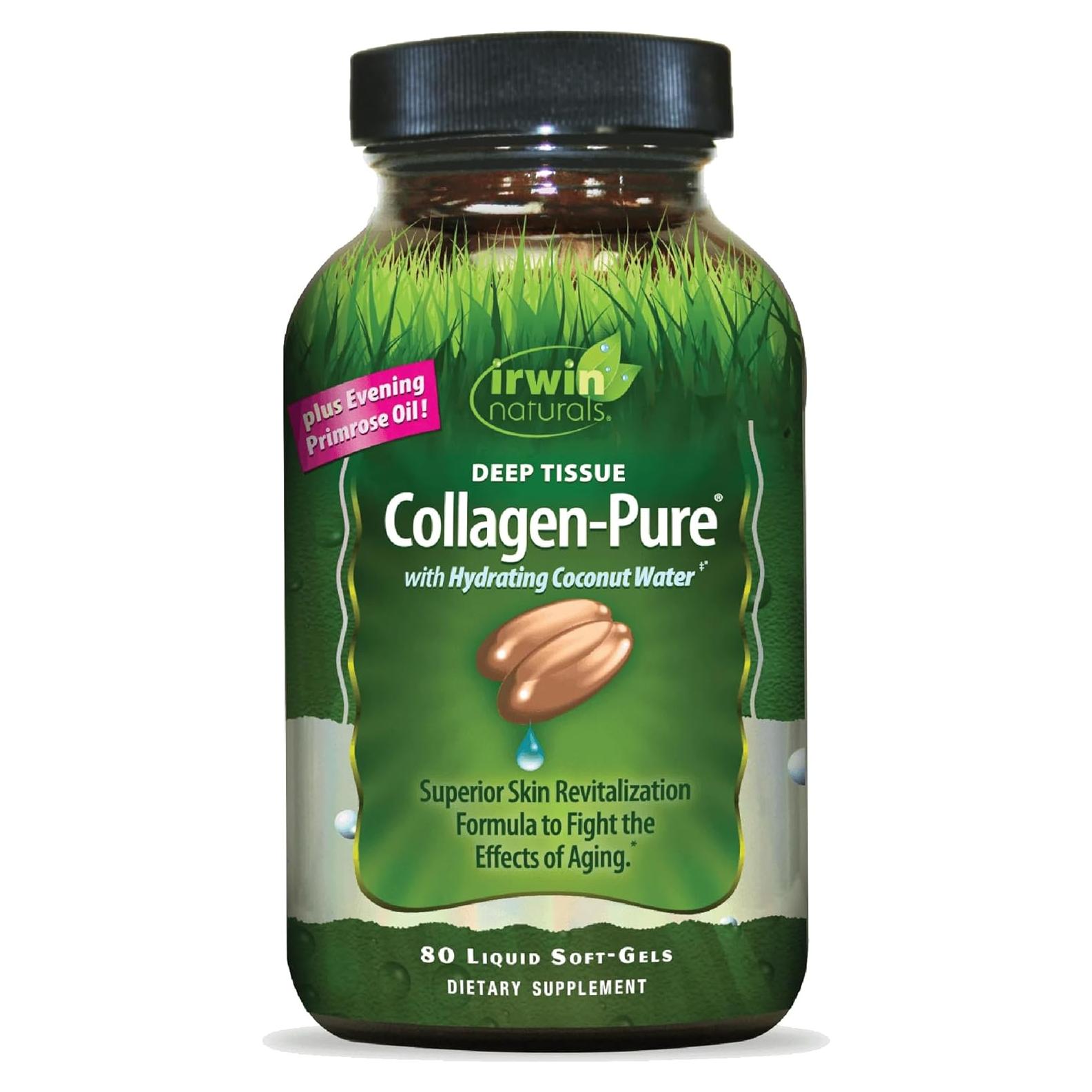 Colágeno Puro Irwin Naturals 2000 mg - 80 Gelatinas Blandas
