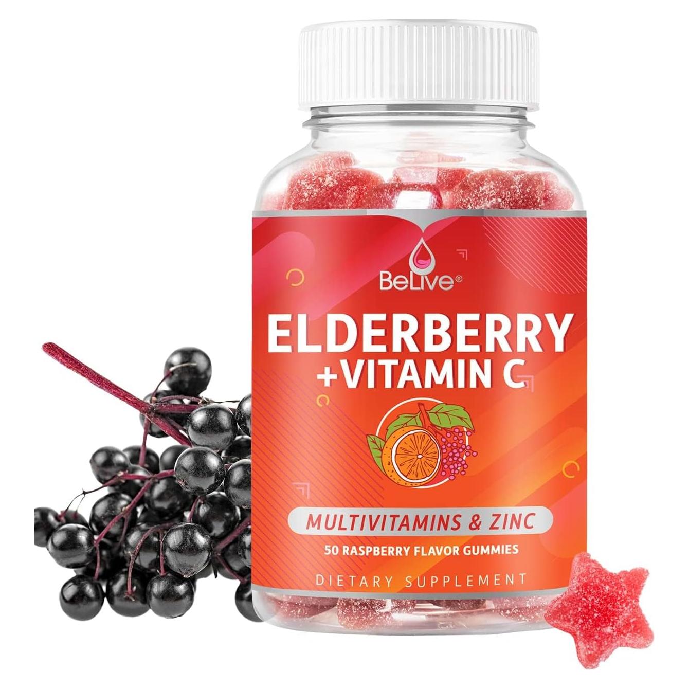 Gomitas BeLive con Zinc y Vitaminas C, D, A, E, B12 - 50 Unidades