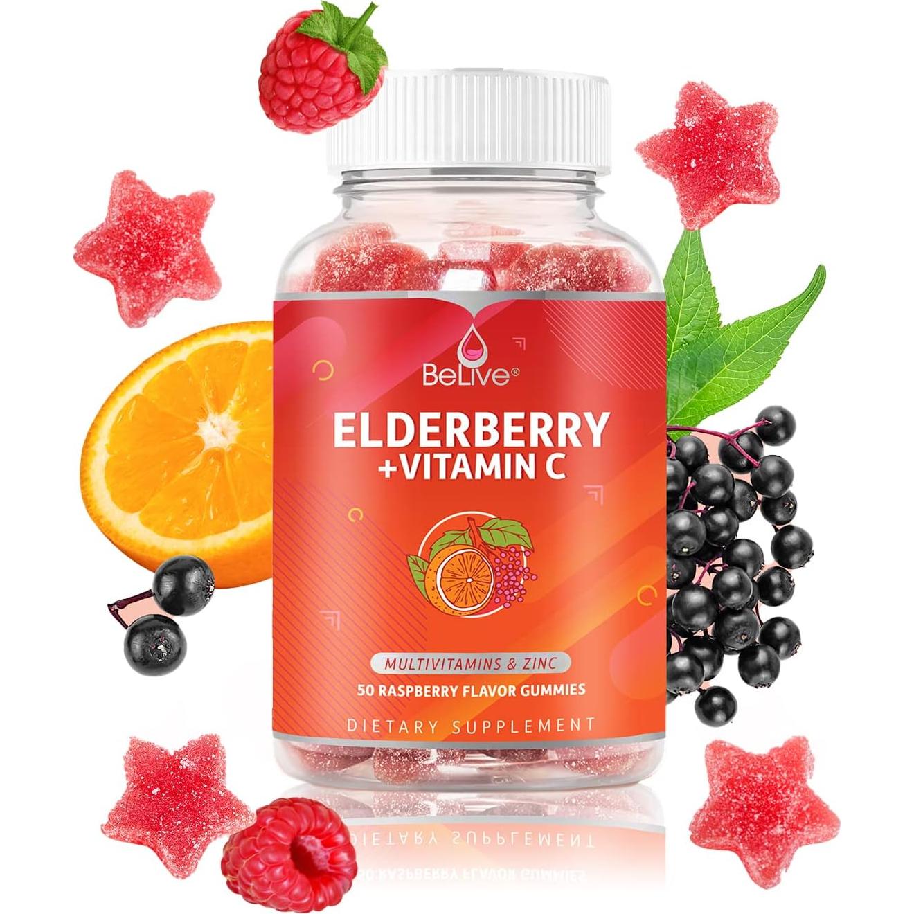 Gomitas BeLive con Zinc y Vitaminas C, D, A, E, B12 - 50 Unidades