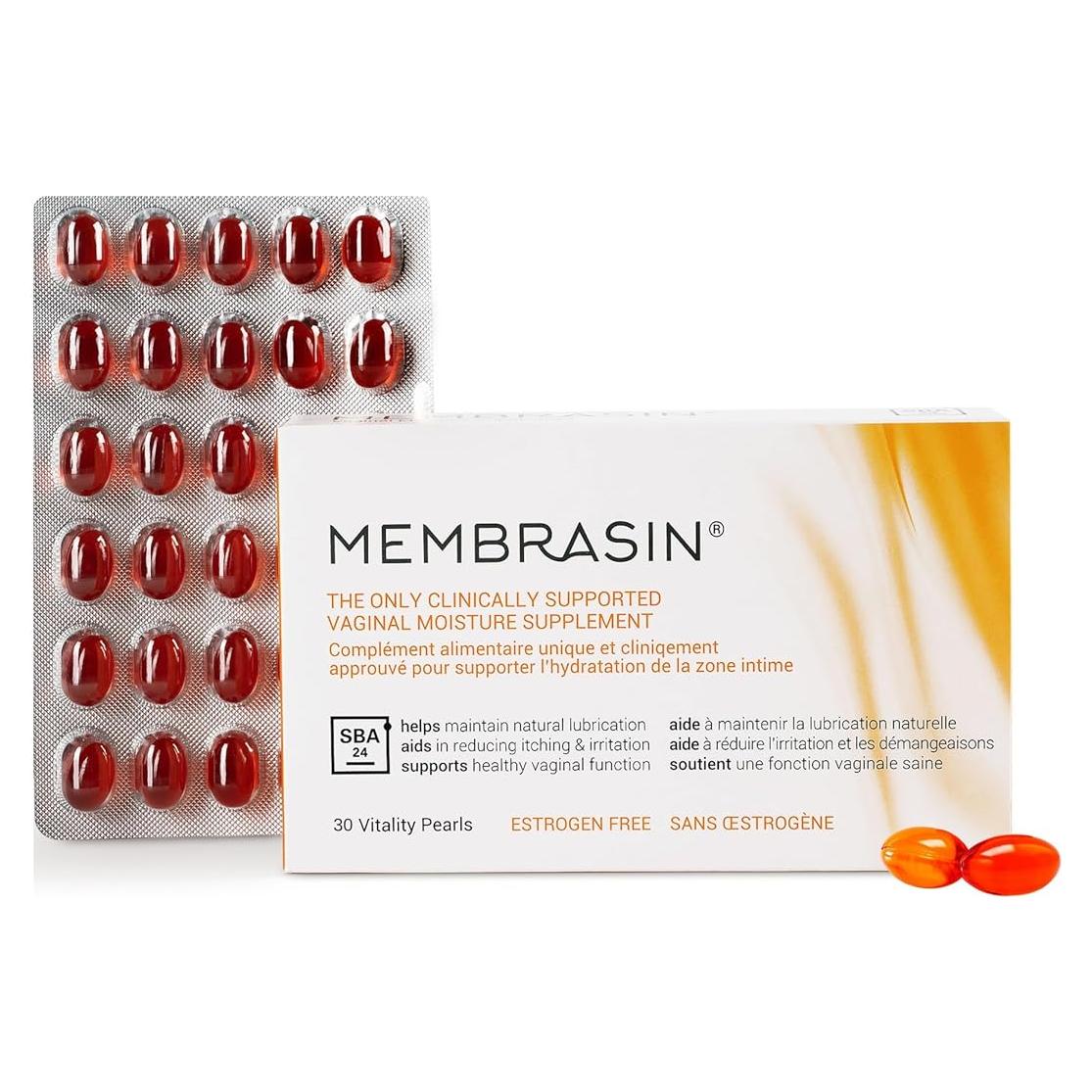 Membrasin Perlas de Vitalidad 30 Gelatinas para Hidratación Femenina