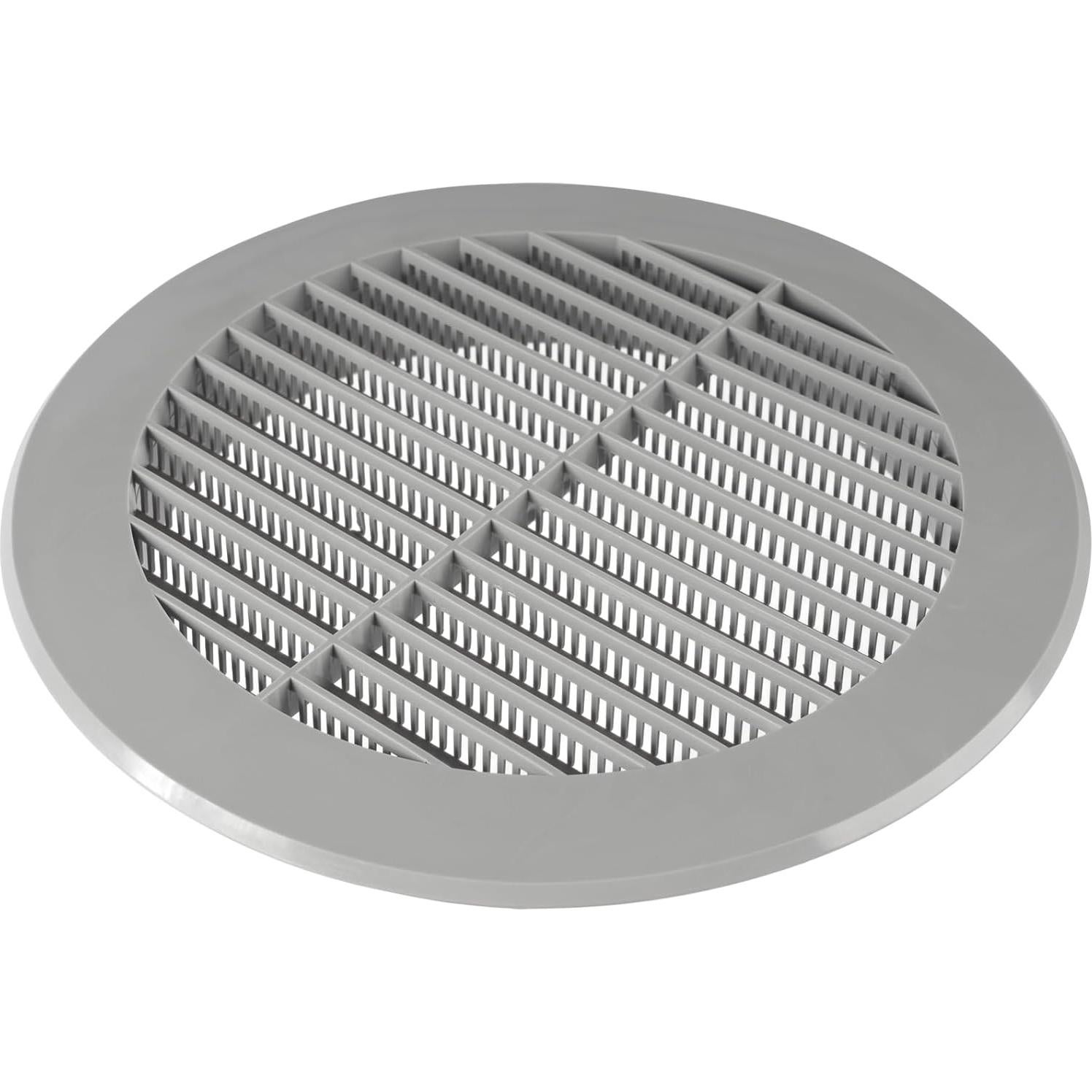 Cubierta de Ventilación Soffit Gris 15.24 cm - Rejilla con Malla