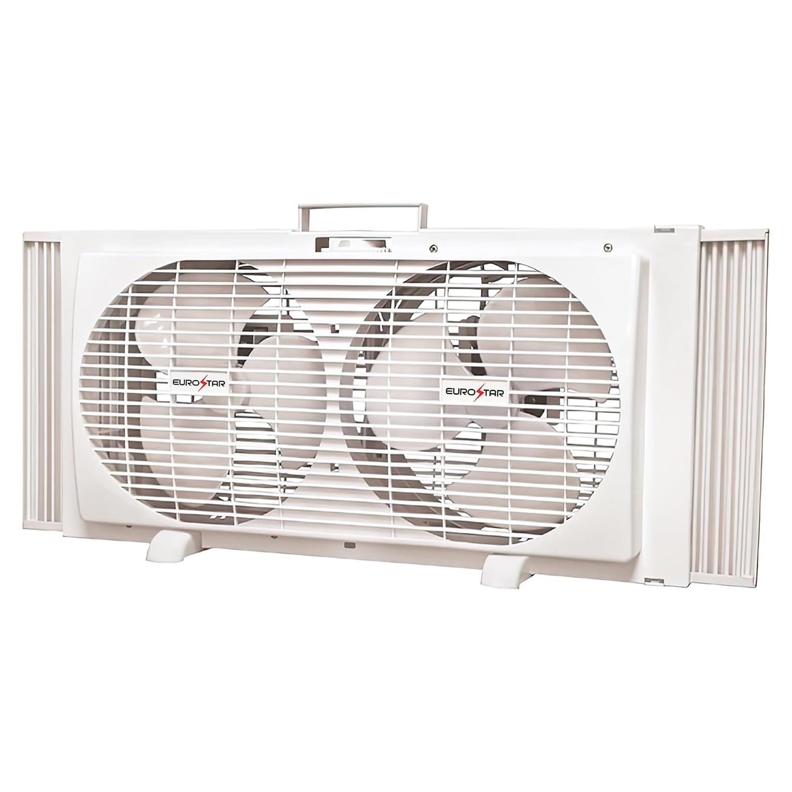 Ventilador de Ventana Doble EUROSTAR 84 cm Blanco 56W