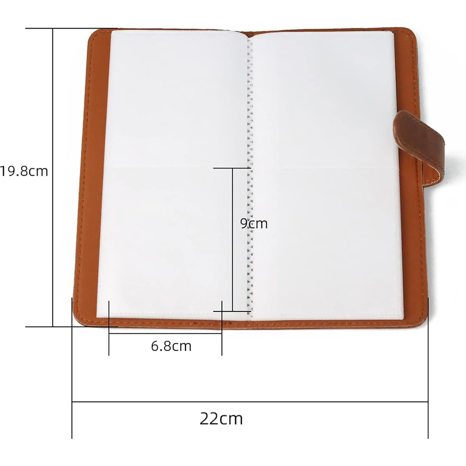 Álbum de Fotos Mini Rieibi 80 Bolsillos PU Negro