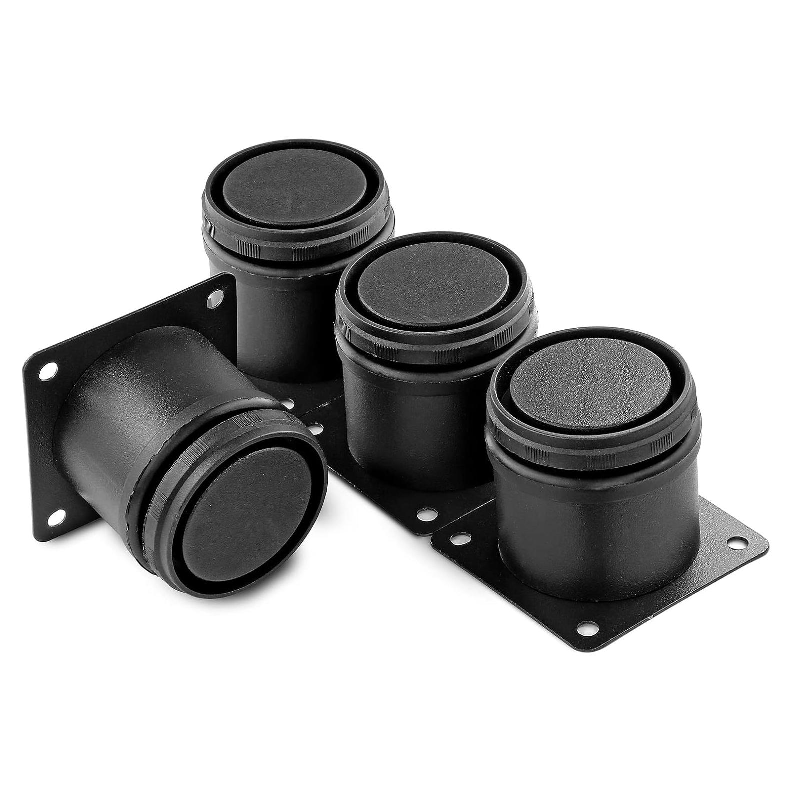 Piernas Ajustables de Mueble Masendelk 5 cm Acero Inoxidable Negras