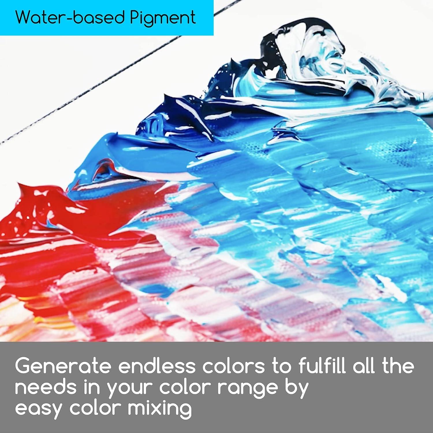 Juego de Pintura Acrílica MEEDEN Artista 9 Tubos 60ml