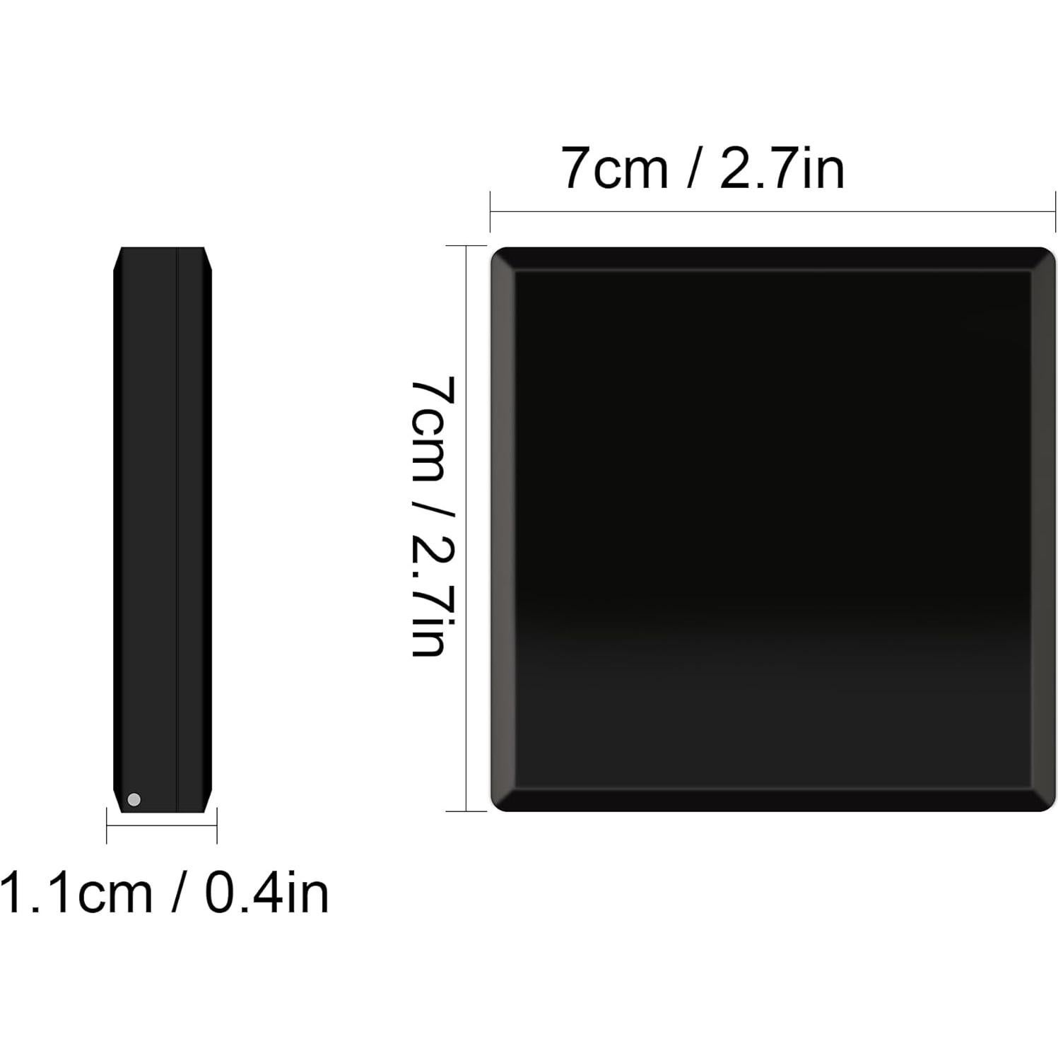 Espejo de Maquillaje de Viaje QUELIEN Negro con Luz LED