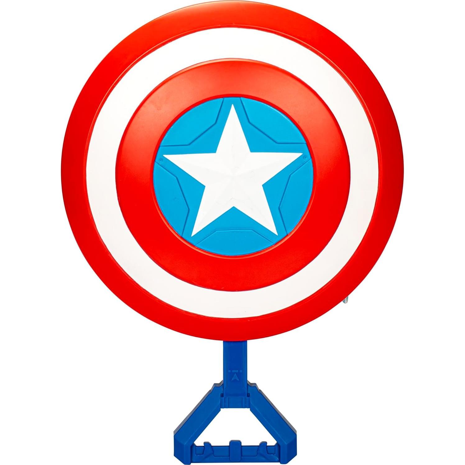 Blaster NERF Capitán América Hasbro con Escudo y Dardos