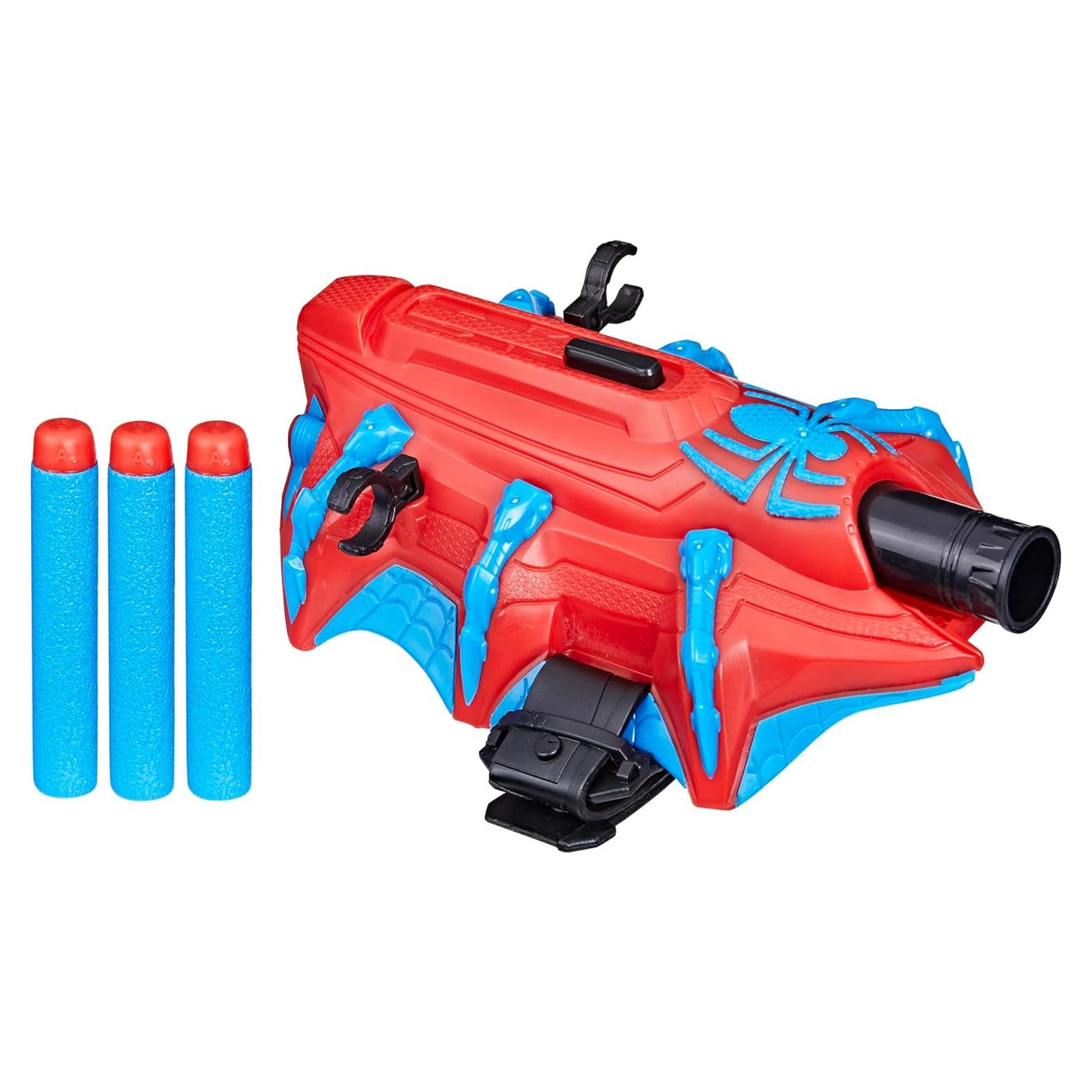 Lanzador Thwip-Tech Spider-Man Hasbro con 3 Dardos NERF