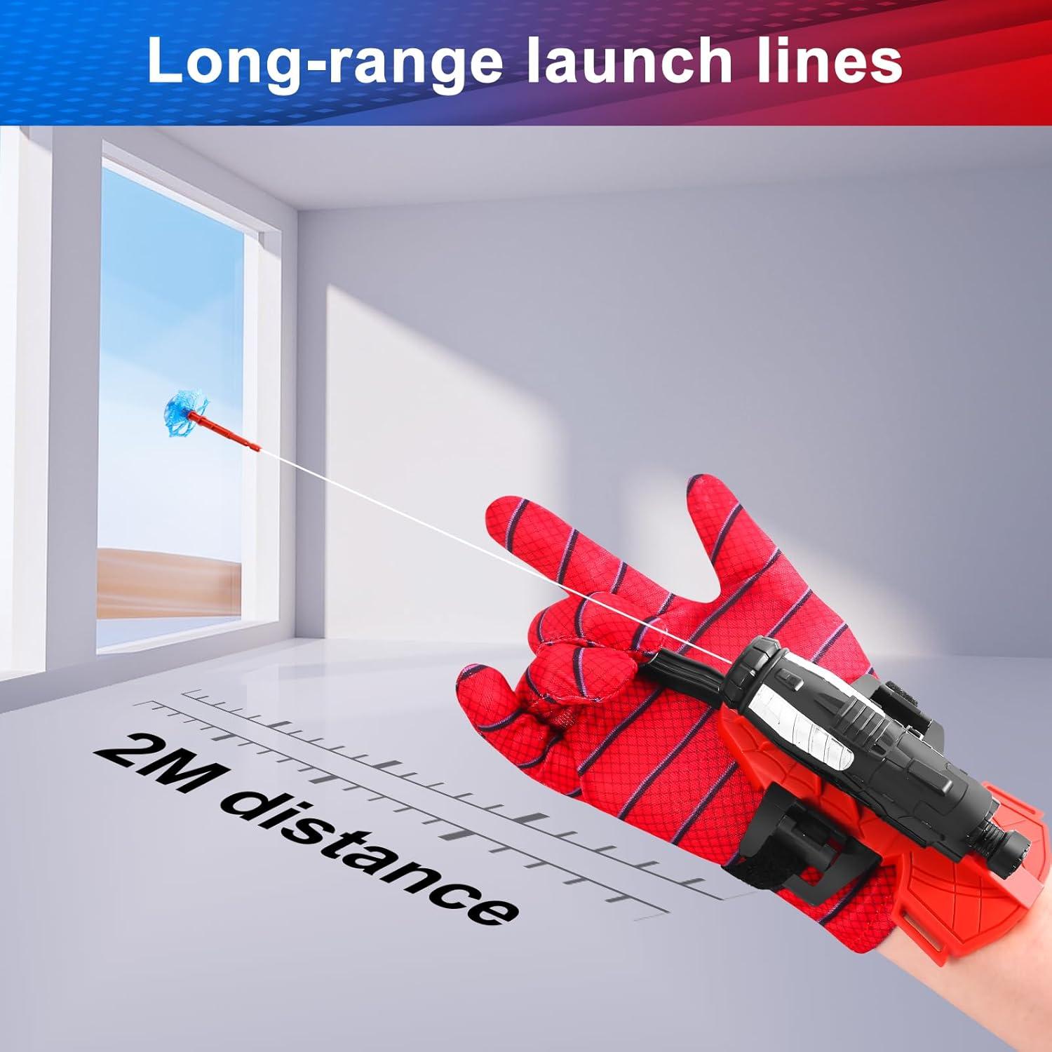 Guantes Lanzadores de Telaraña Cyangiwy para Niños 8-12 Años