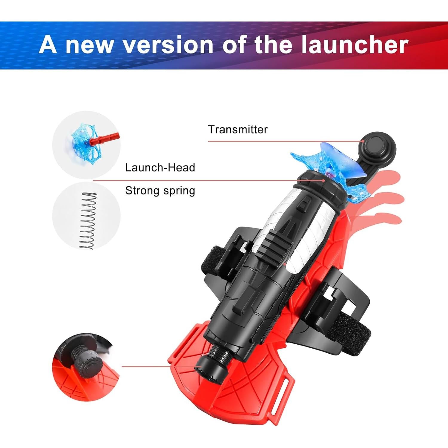 Guantes Lanzadores de Telaraña Cyangiwy para Niños 8-12 Años