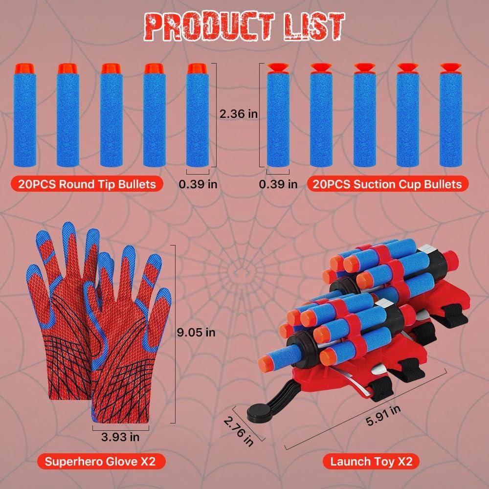 Lanzador de Telaraña Genqiang 2 Juguetes con Guante