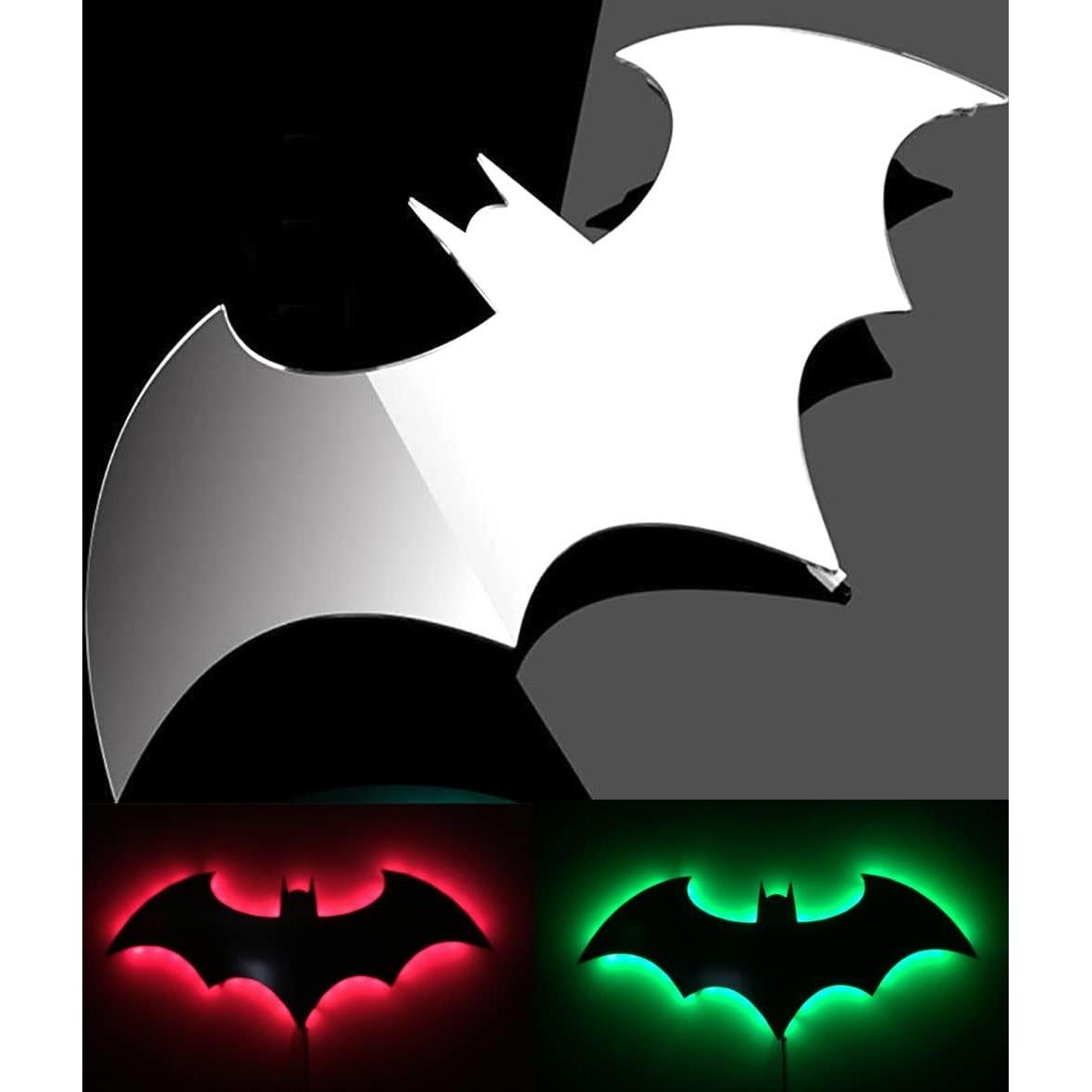 Luz Nocturna Murciélago LED Control Remoto 16 Colores