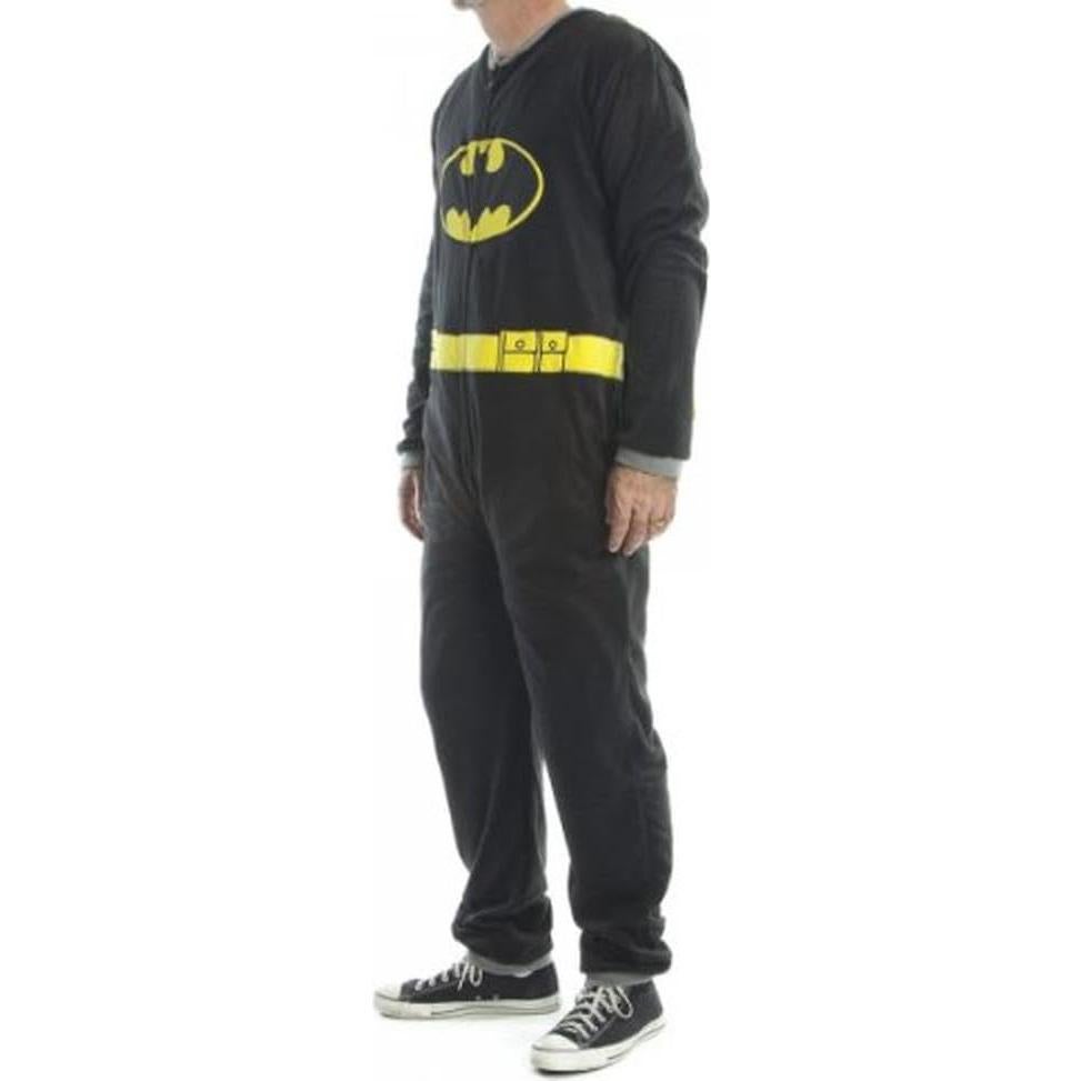 Pijama con capa para hombres Batman - Grande - Negro