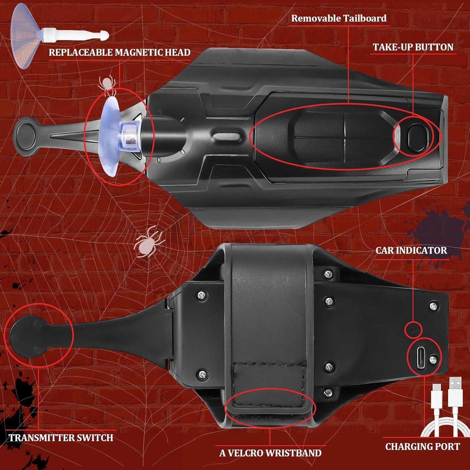 Lanzador de Telarañas 2.0 AJJKKA Juguete Realista Negro