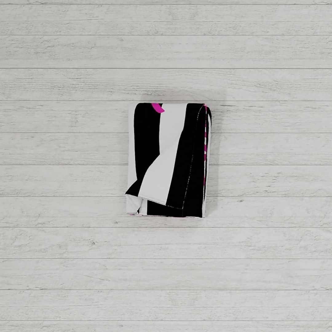 Toalla de Playa Franco Barbie 152.4x76.2 cm Rayas Negras