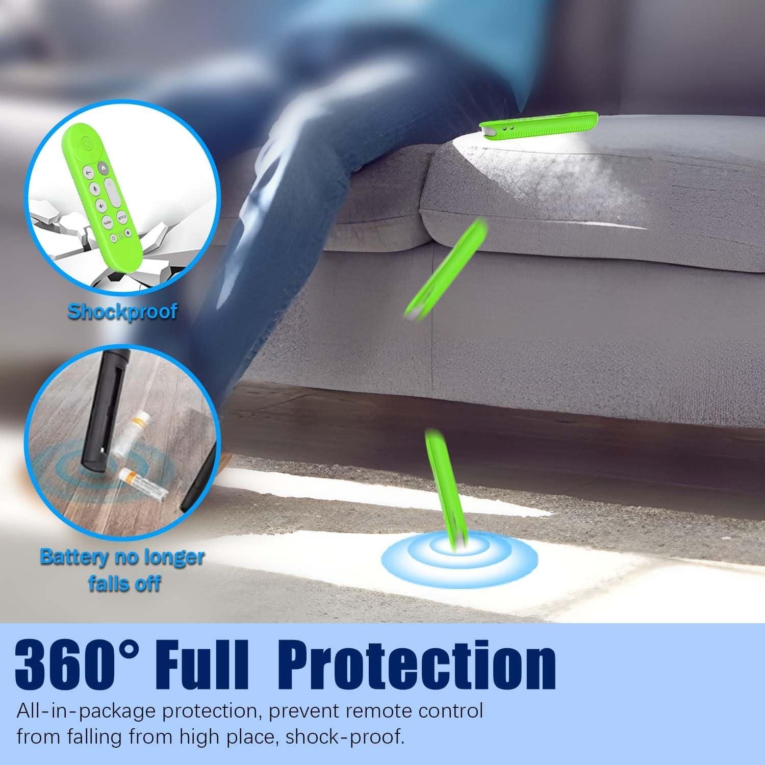 Funda de Silicona para Control Remoto Google TV 4K 2024 - 4 Colores