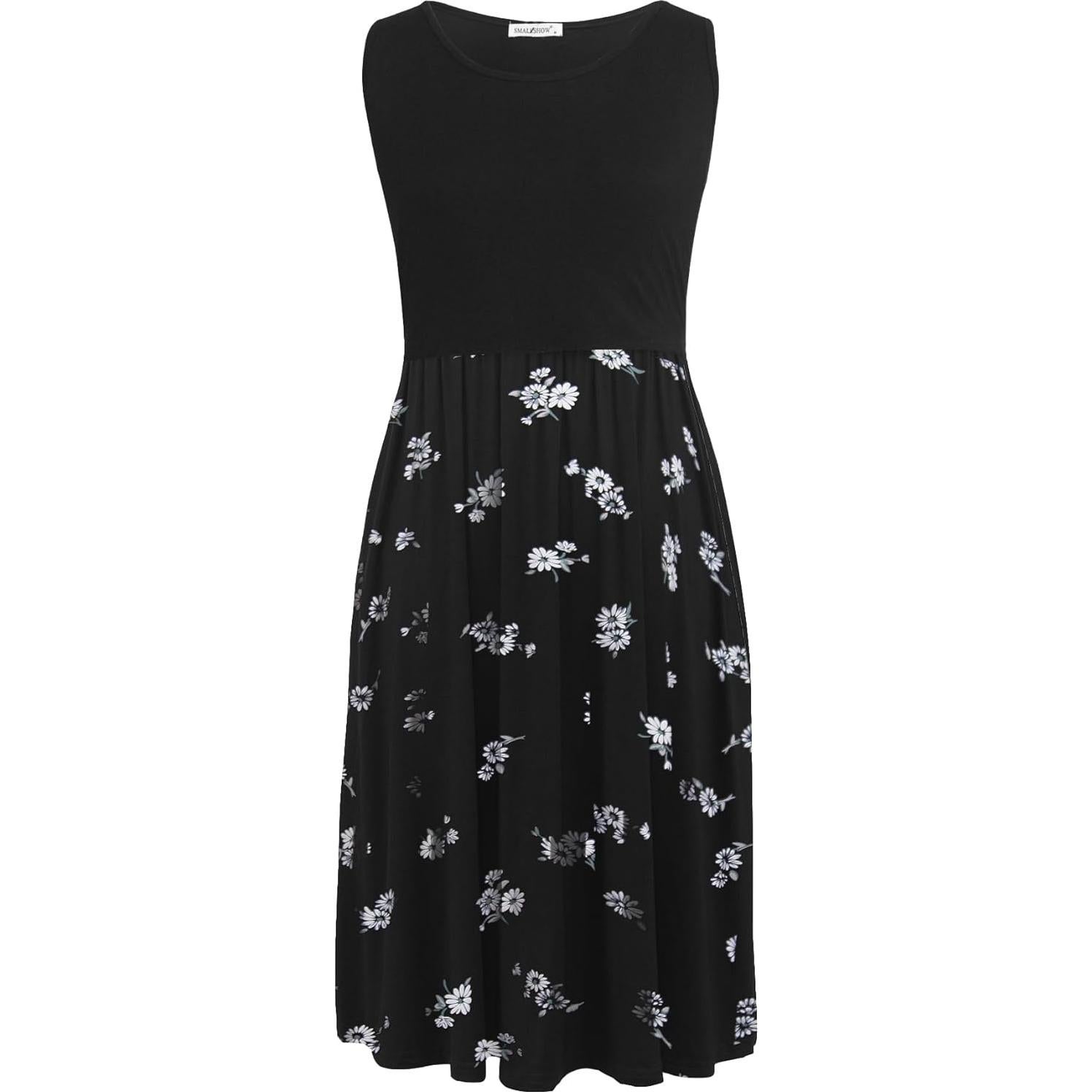 Vestido de Lactancia Sin Mangas Smallshow Negro Pequeño