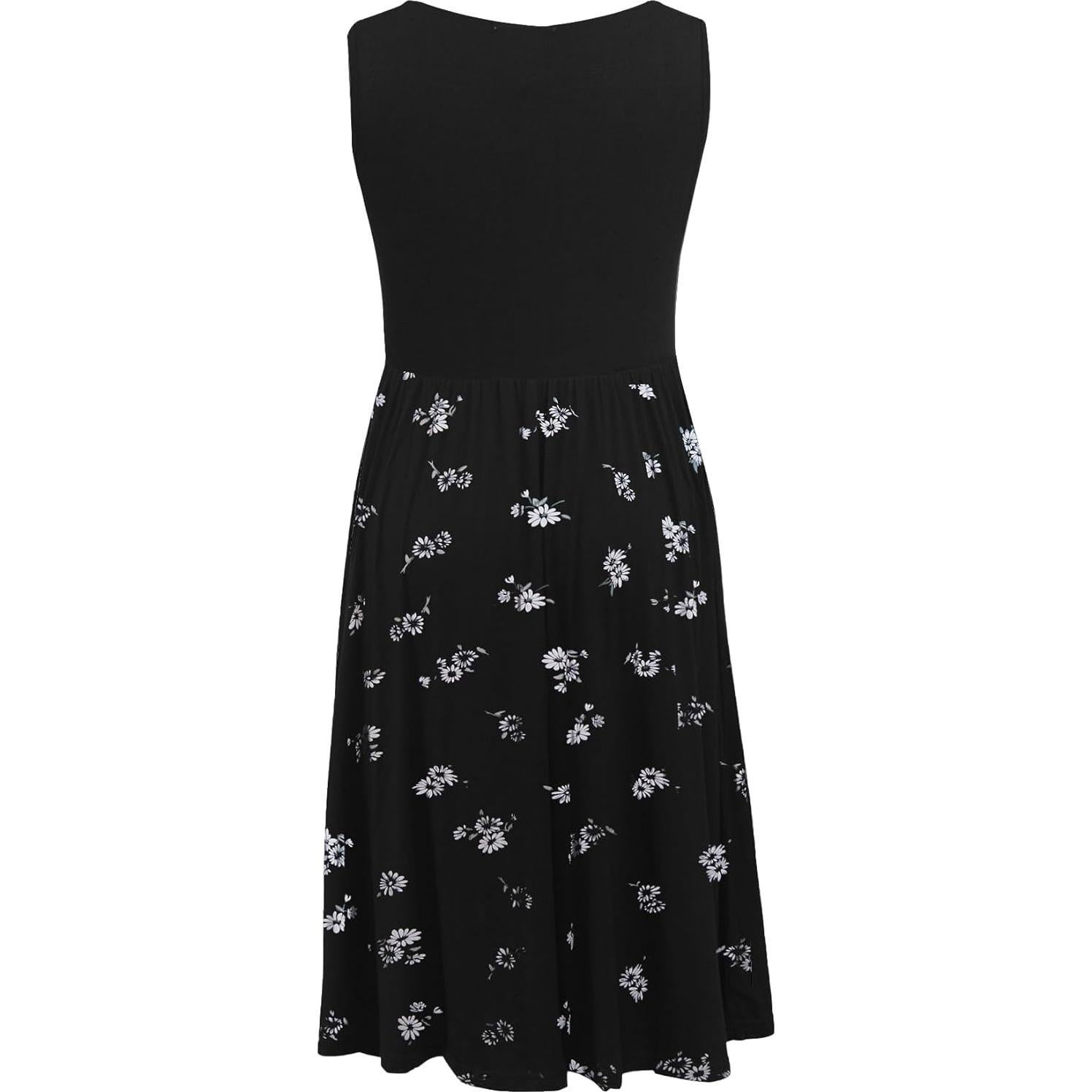 Vestido de Lactancia Sin Mangas Smallshow Negro Pequeño