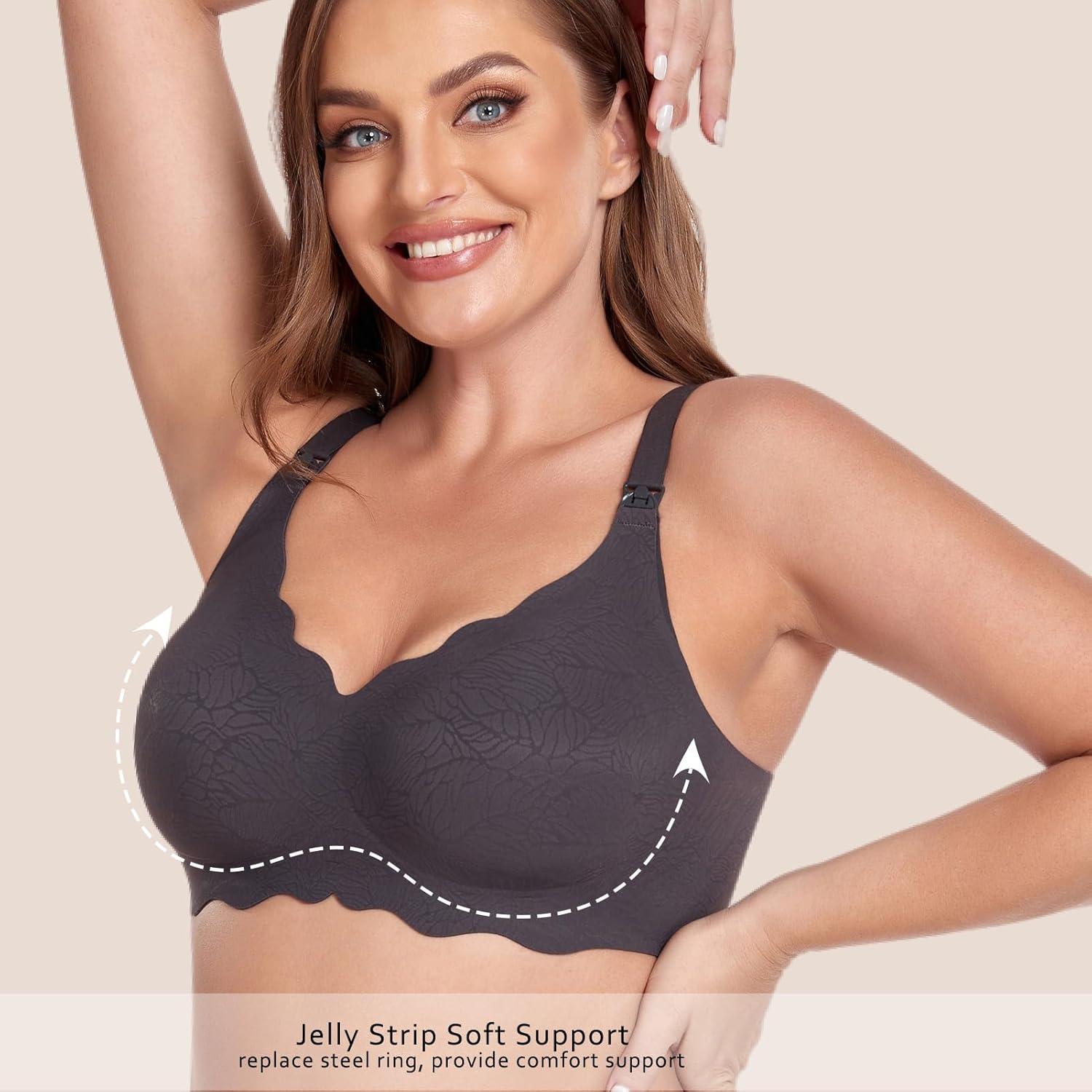 Sostenes de Lactancia Floral Gailife 3 Pack Ajustables Sin Costuras