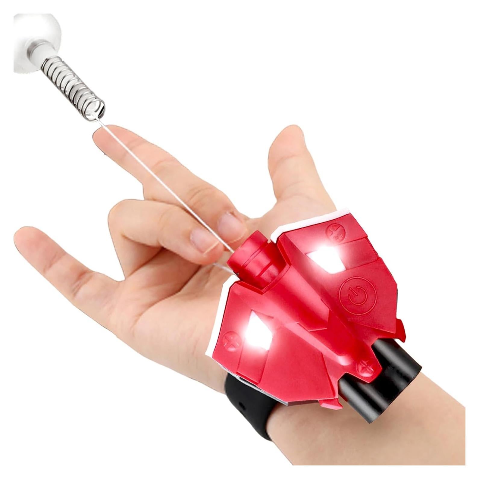 Lanzador de Telaraña JIAYAODIANZI con Luz y Sensor - Rojo