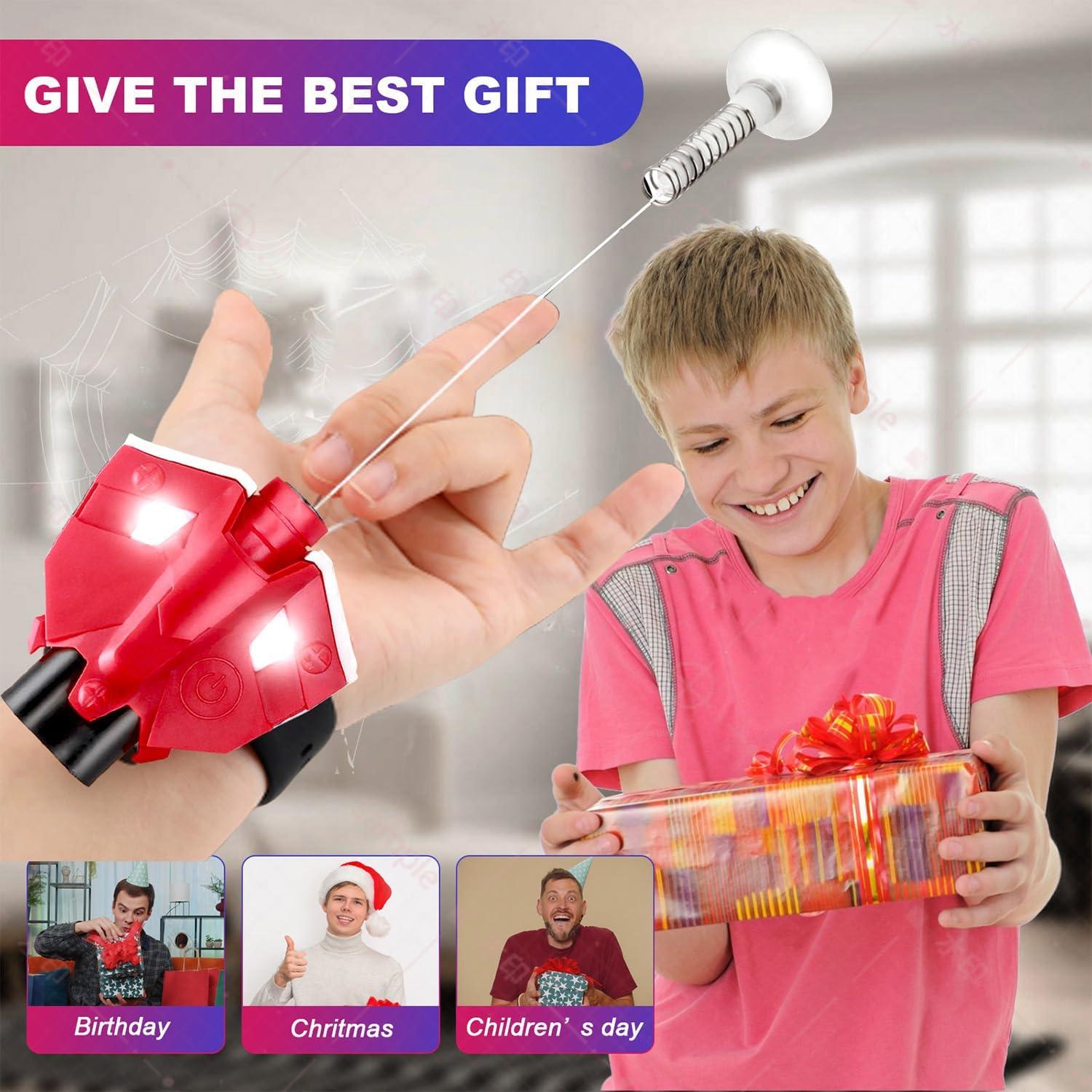 Lanzador de Telaraña JIAYAODIANZI con Luz y Sensor - Rojo