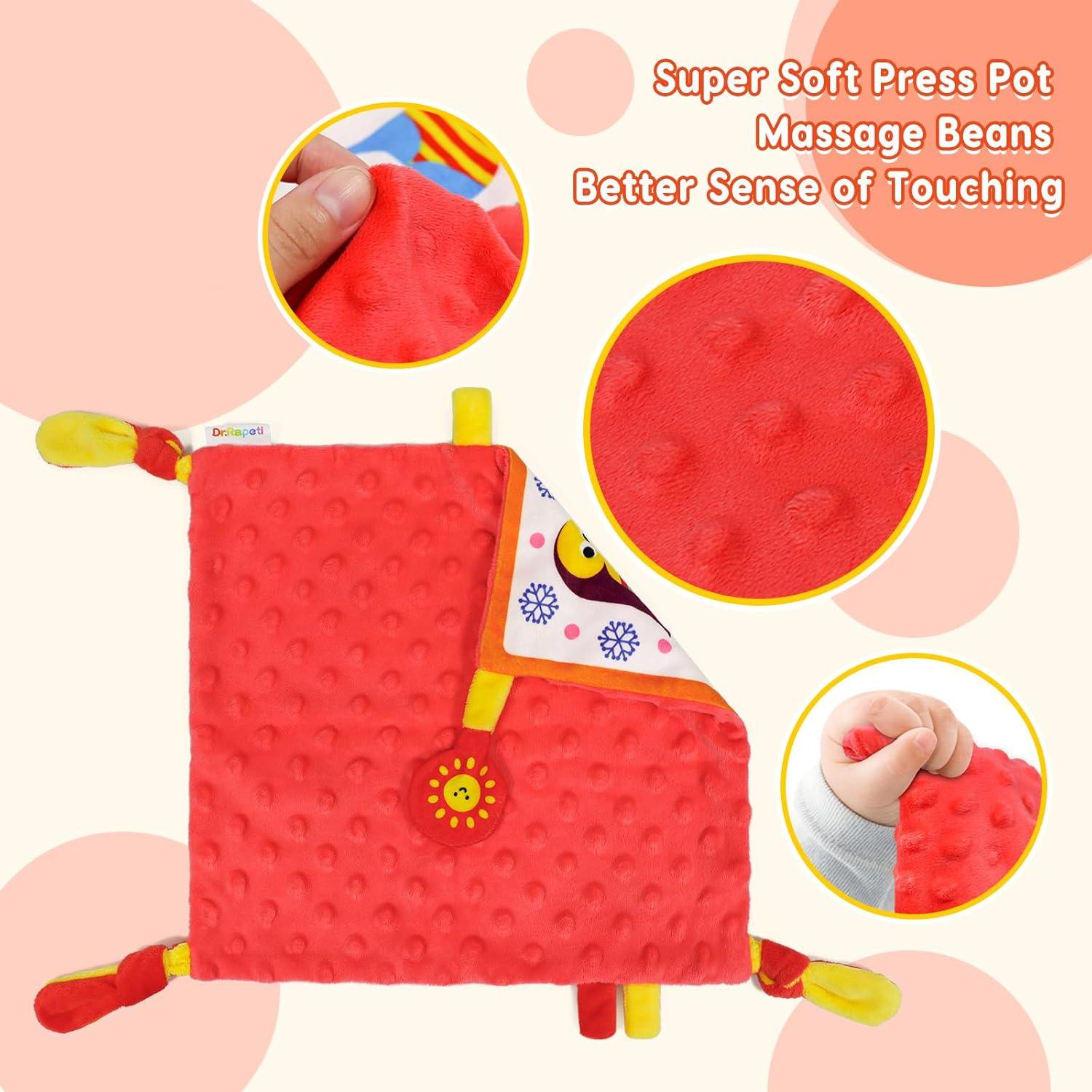 Manta de Seguridad Dr.Rapeti para Bebé 25x25cm Cachemira Animal