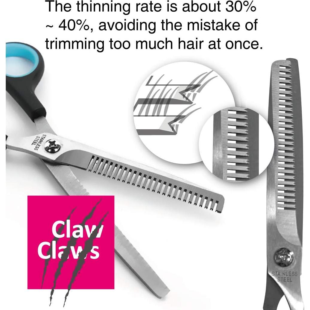 Tijeras de Adelgazamiento Claw Claws 18 cm Acero Inoxidable