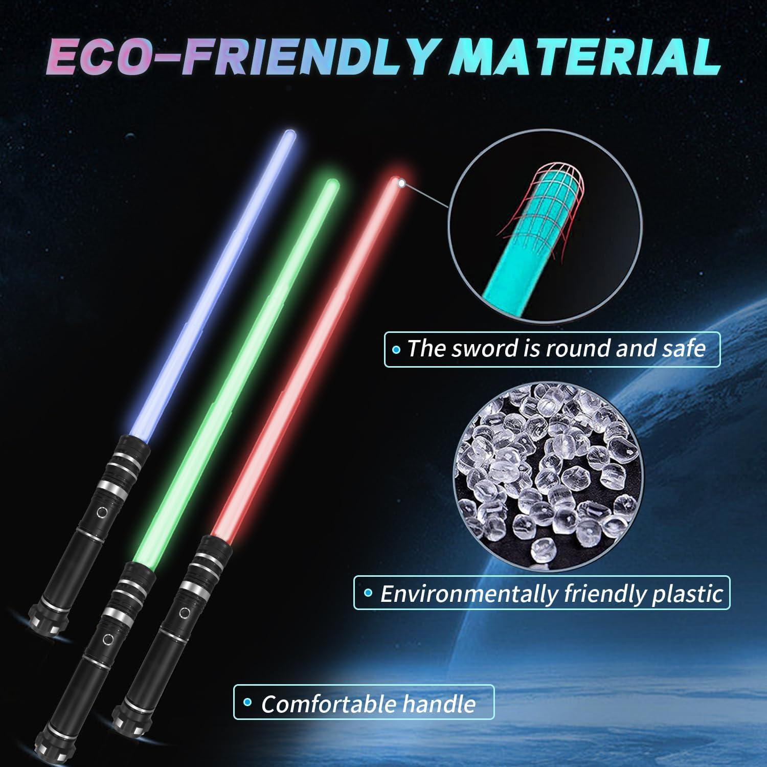 Sables de Luz Expandibles Beyondtrade 2 en 1 RGB 12 Colores