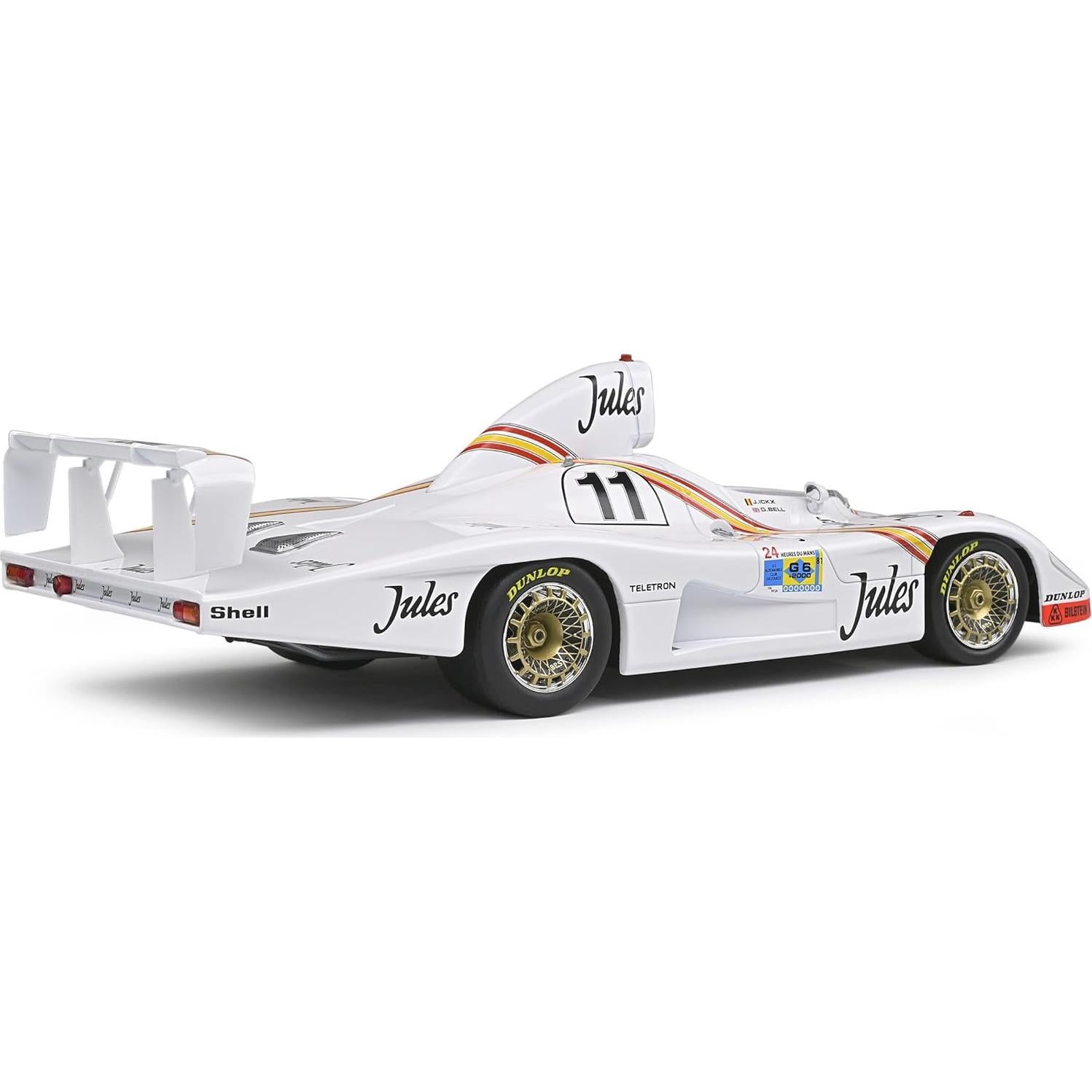 Modelo a Escala 1:18 Solido Porsche 936#11 1981 Blanco