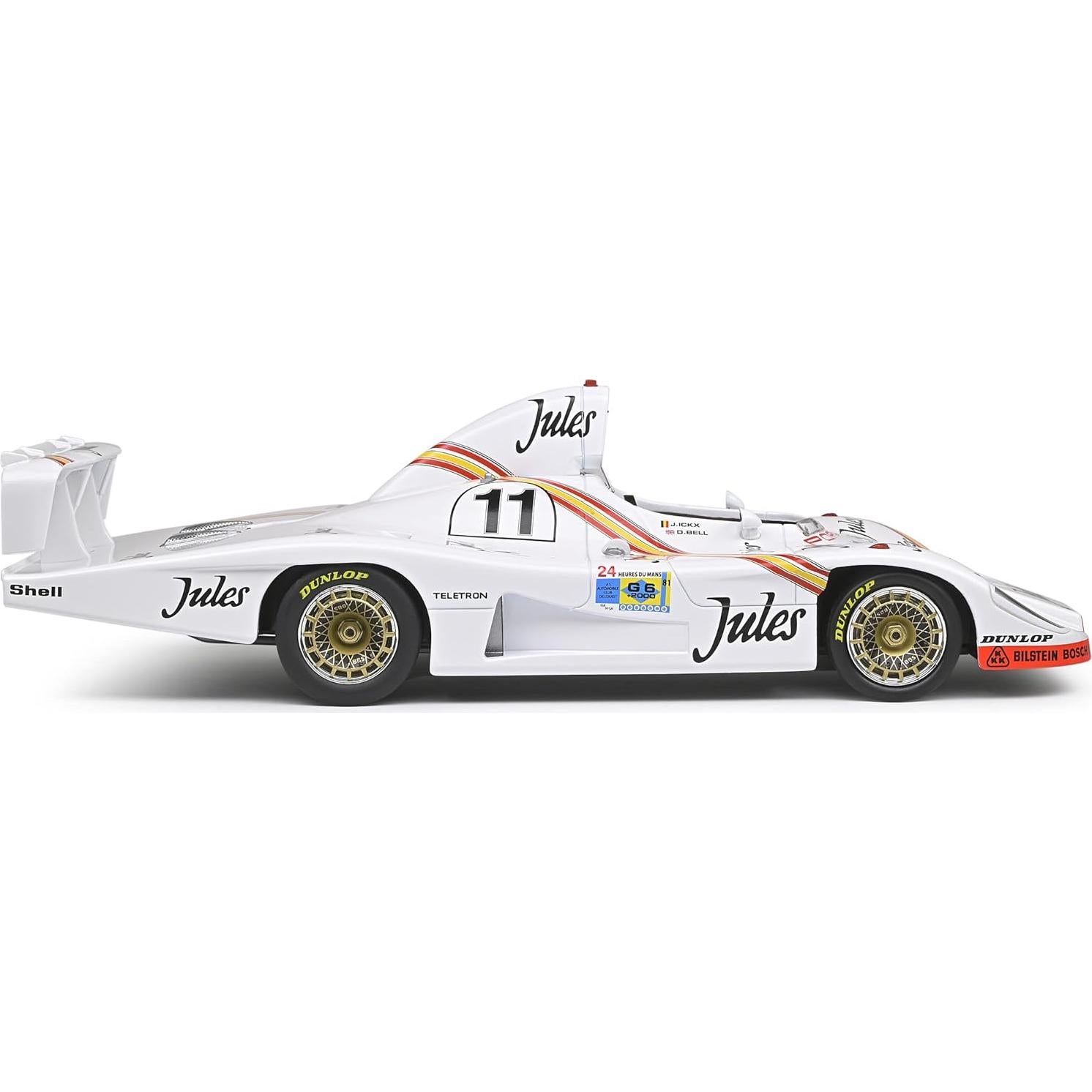 Modelo a Escala 1:18 Solido Porsche 936#11 1981 Blanco