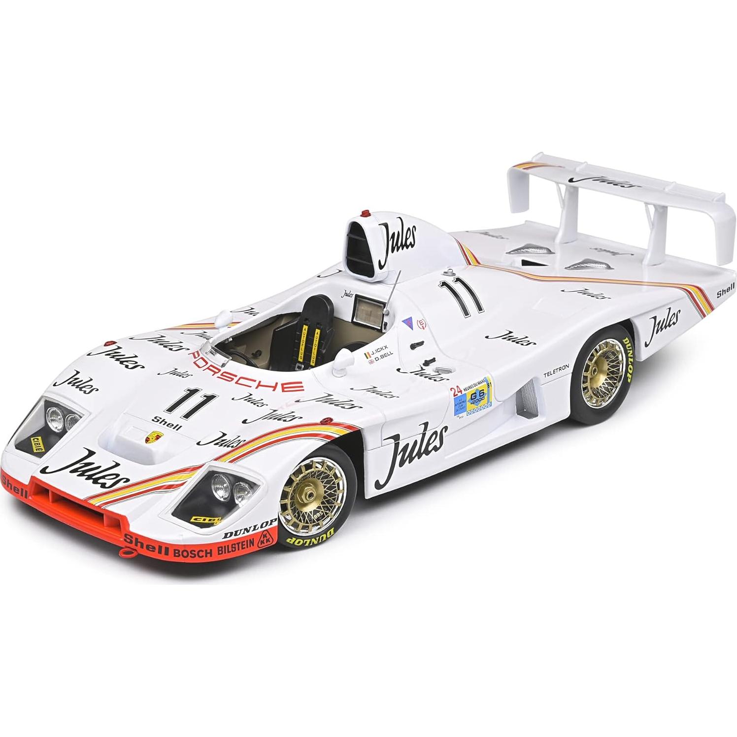 Modelo a Escala 1:18 Solido Porsche 936#11 1981 Blanco