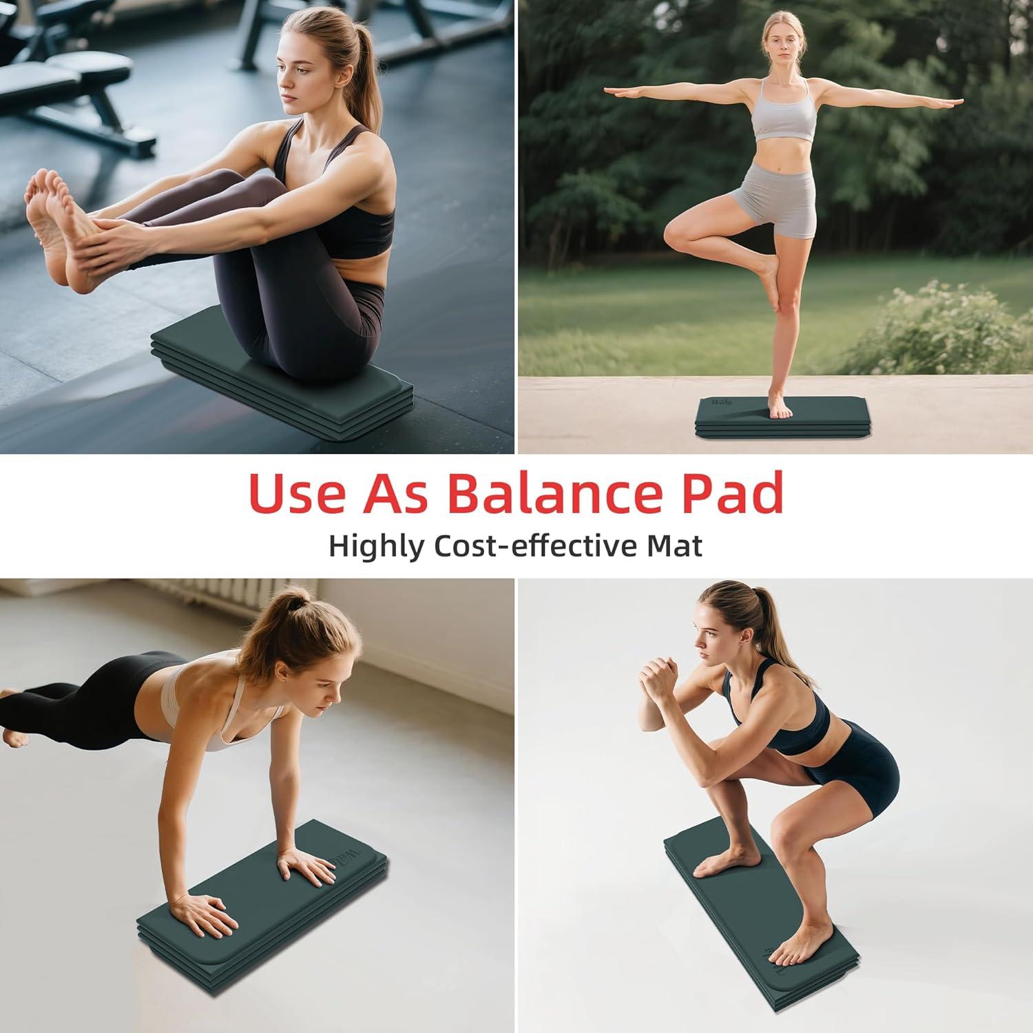 Mat de Yoga Grueso WEILA 12mm Antideslizante Aguacate