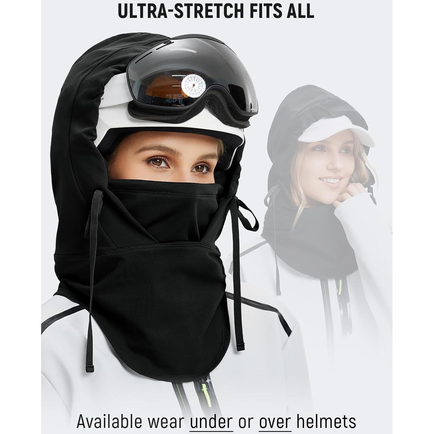 Pasamontañas Baleaf Negro Térmico Resistente al Agua Unisex