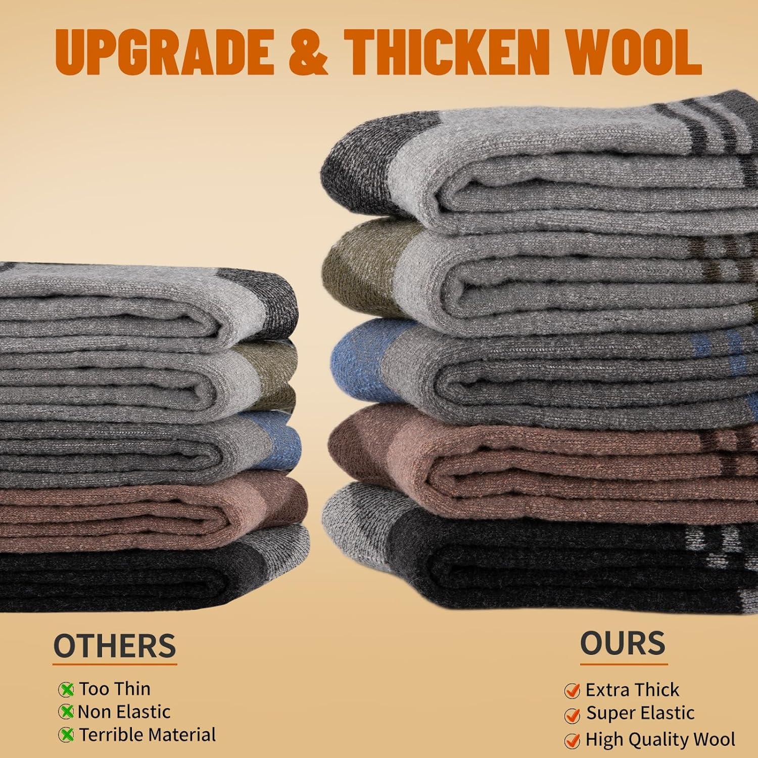 Calcetines Térmicos de Merino COOVAN - 5 Pares para Hombre