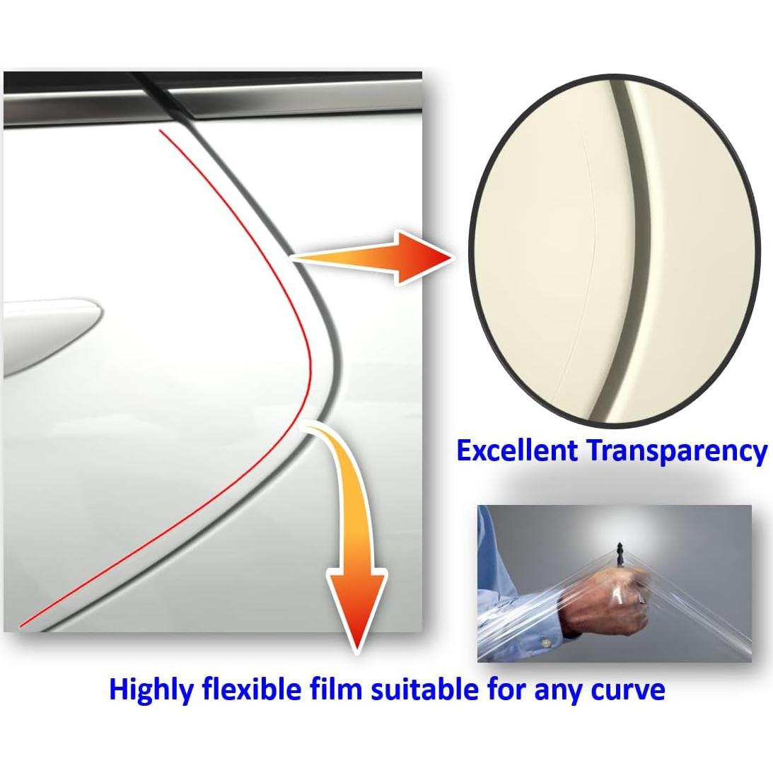 Protector de Bisel para Puertas de Coche QLim 1.27cm x 91.44cm