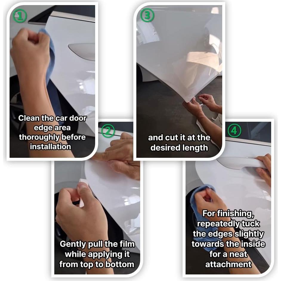 Protector de Bisel para Puertas de Coche QLim 1.27cm x 91.44cm