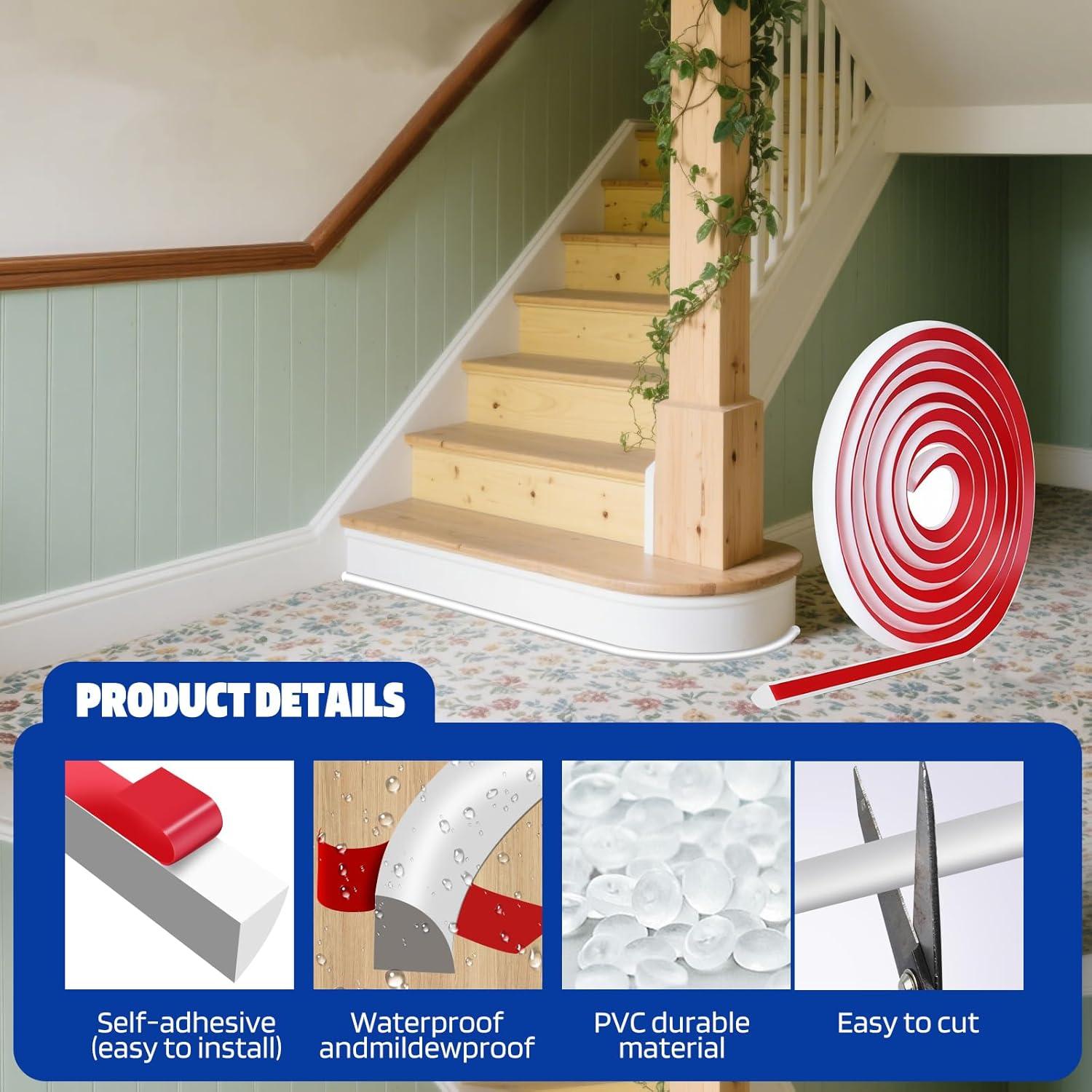 Moldura Flexible Autoadhesiva de Silicona Amistad 6m