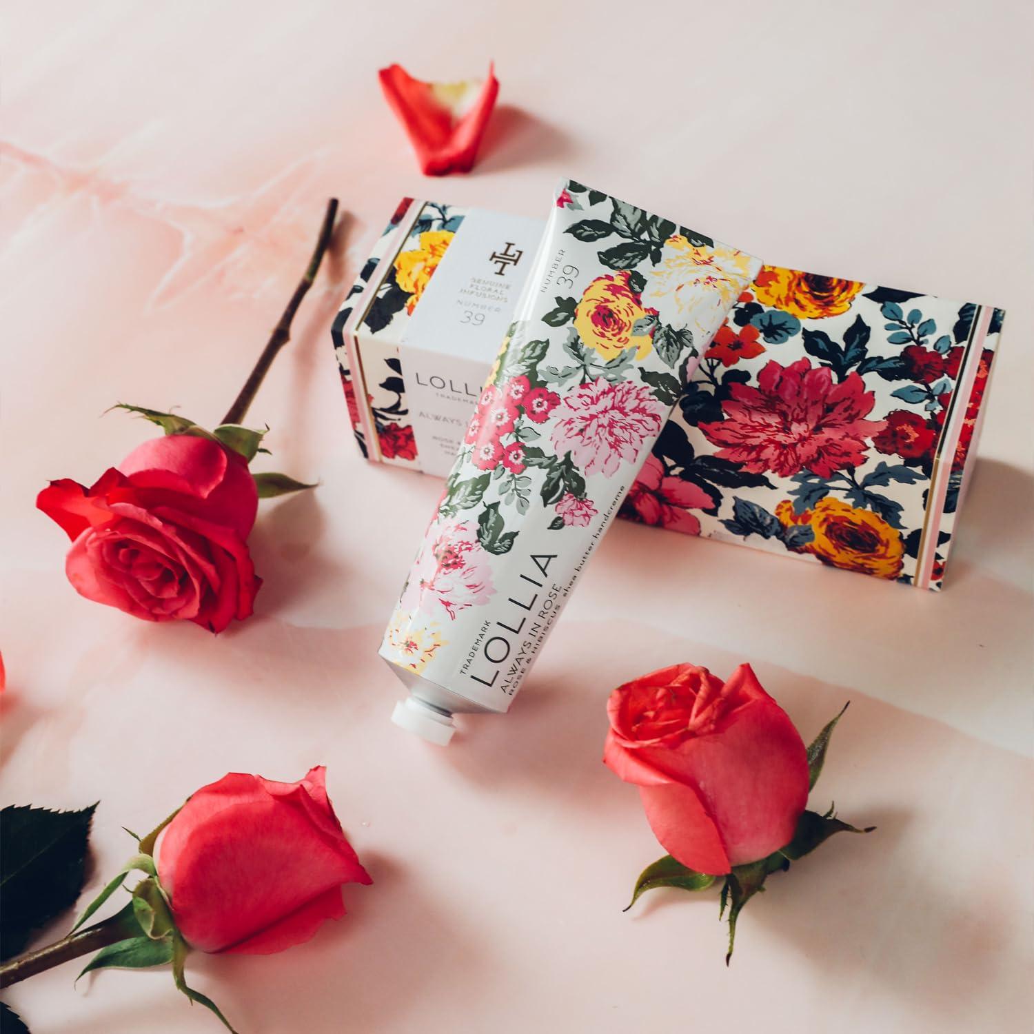 Crema de Manos Lollia Siempre en Rosa 113 g Hidratante