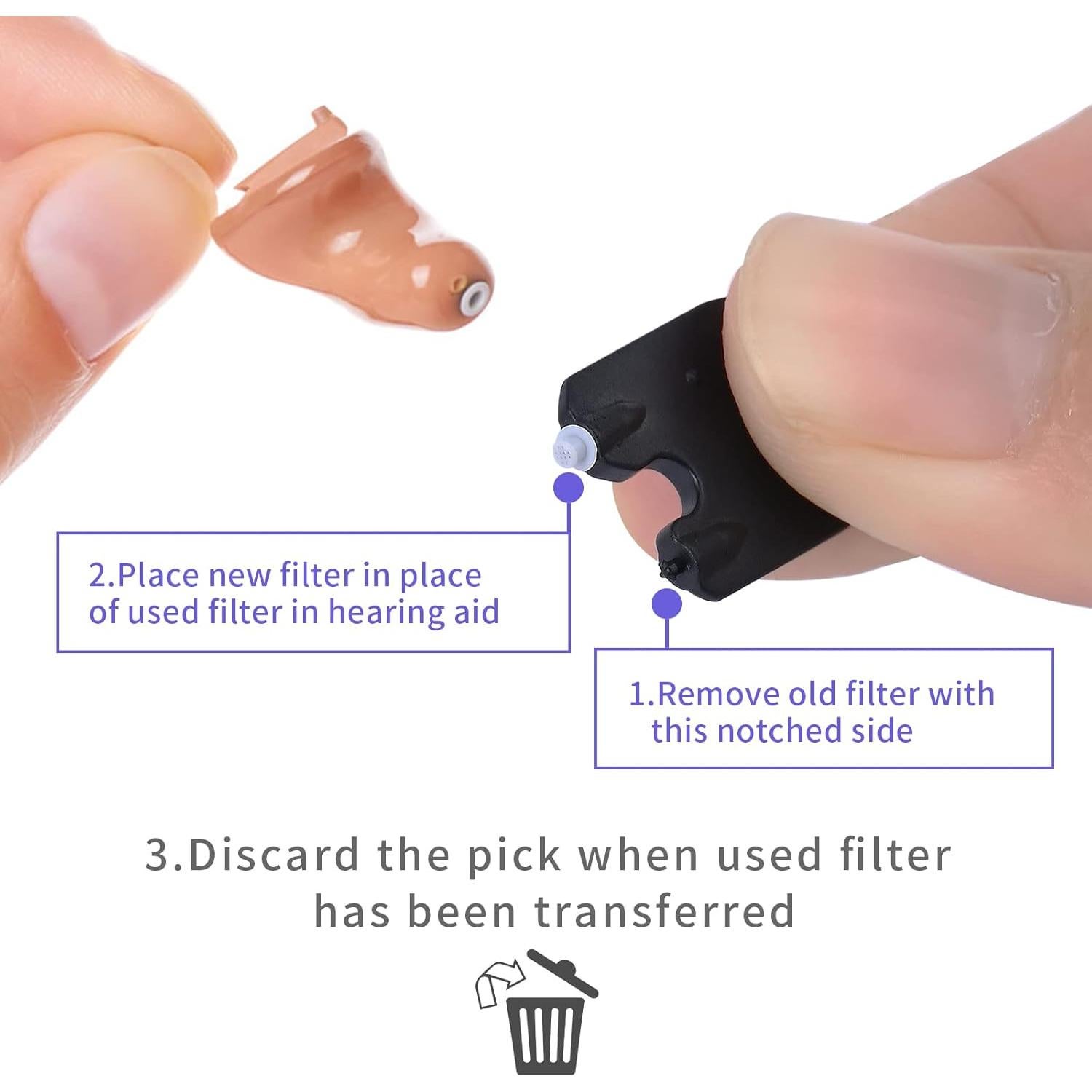 Filtros de Cerumen ProWax Jungle Care para Audífonos Oticon MiniFit - Paquete de 3