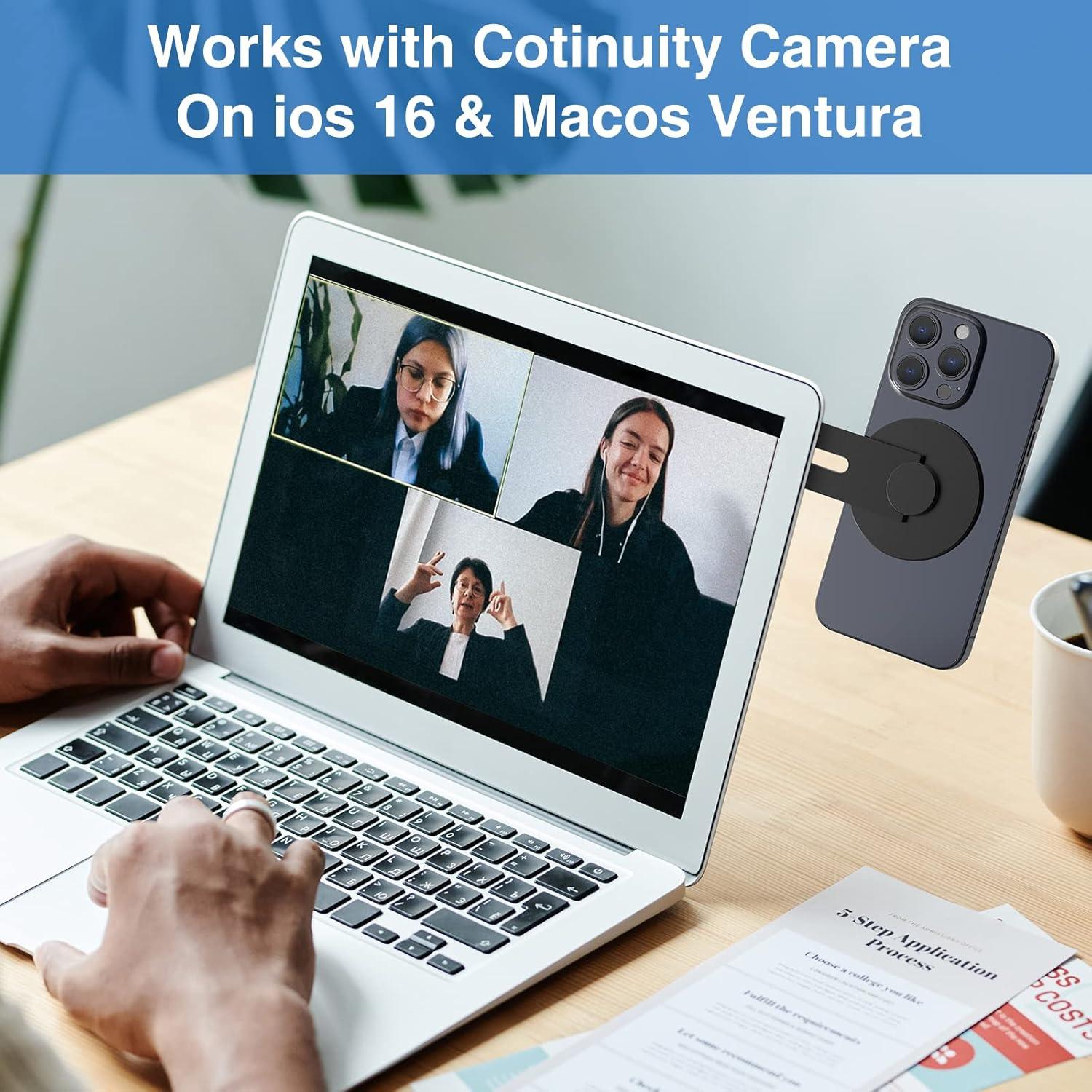 Soporte Magnético para Teléfono Aerbeis para Laptop Negro