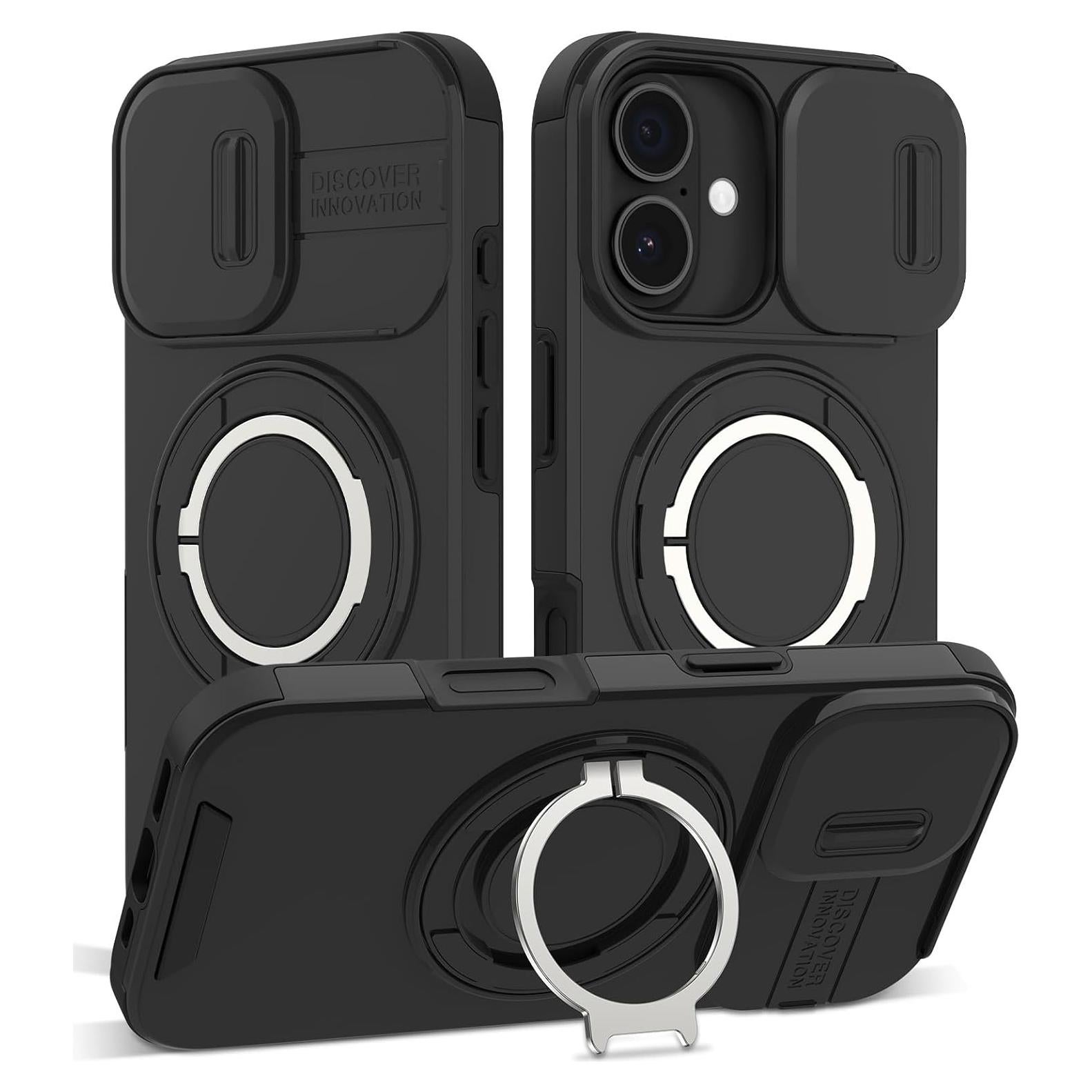 Funda para iPhone 17 con soporte ajustable y protección militar