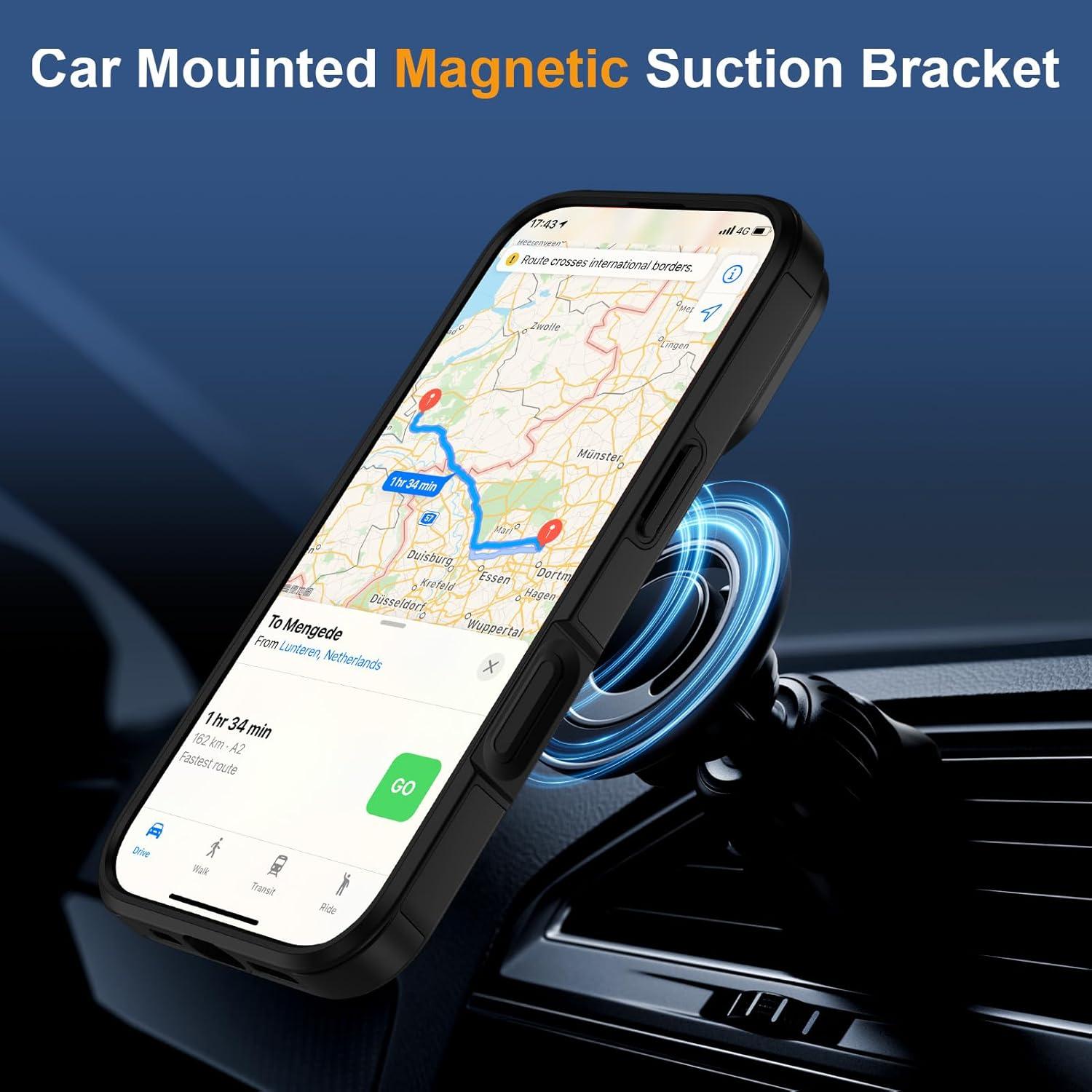 Funda para iPhone 17 con soporte ajustable y protección militar