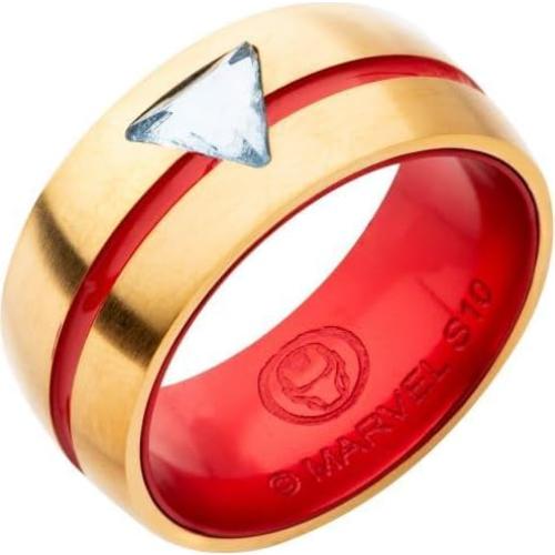 Anillo Arc Reactor CZ Iron Man - Licencia Marvel - Talla 12