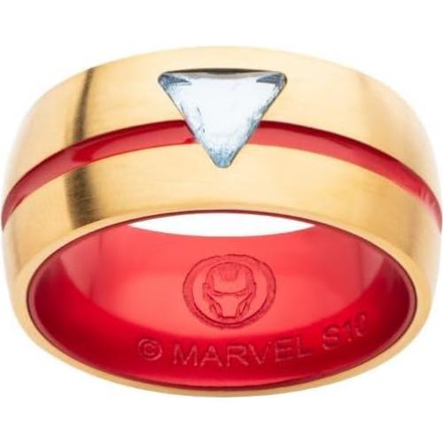 Anillo Arc Reactor CZ Iron Man - Licencia Marvel - Talla 12