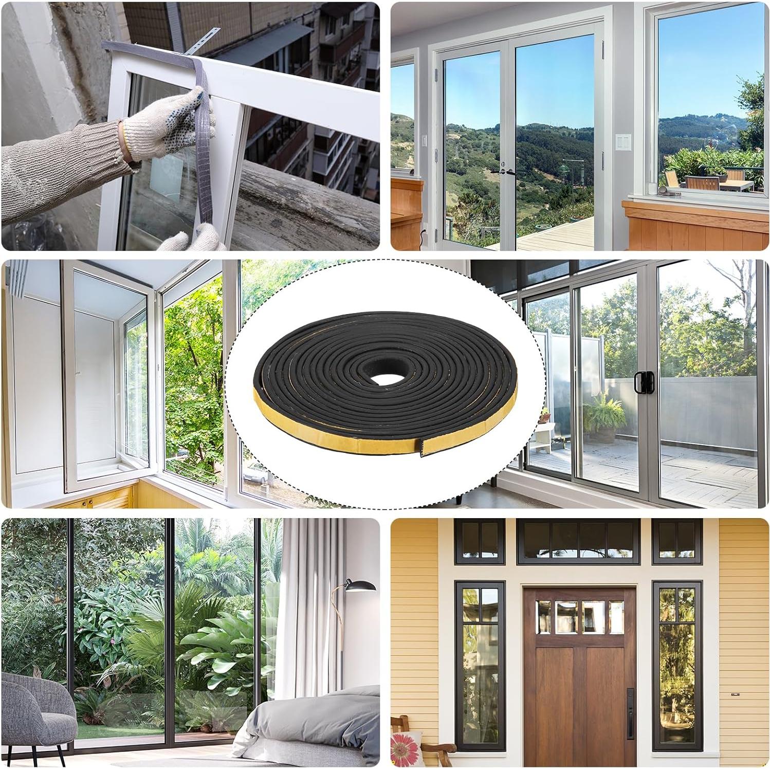 Cinta de Sellado Adhesiva uxcell EPDM 3.2cm x 0.3cm x 4m