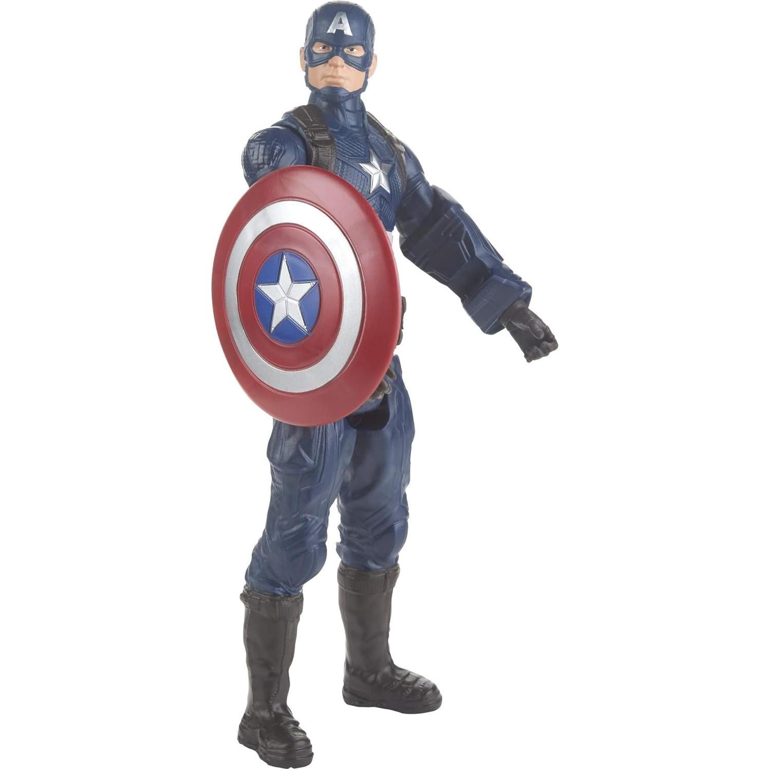 Avengers: Endgame Titan Hero Series Captain America 12"-Scale Super Hero Action Figure Toy with Titan Hero Power Fx Port