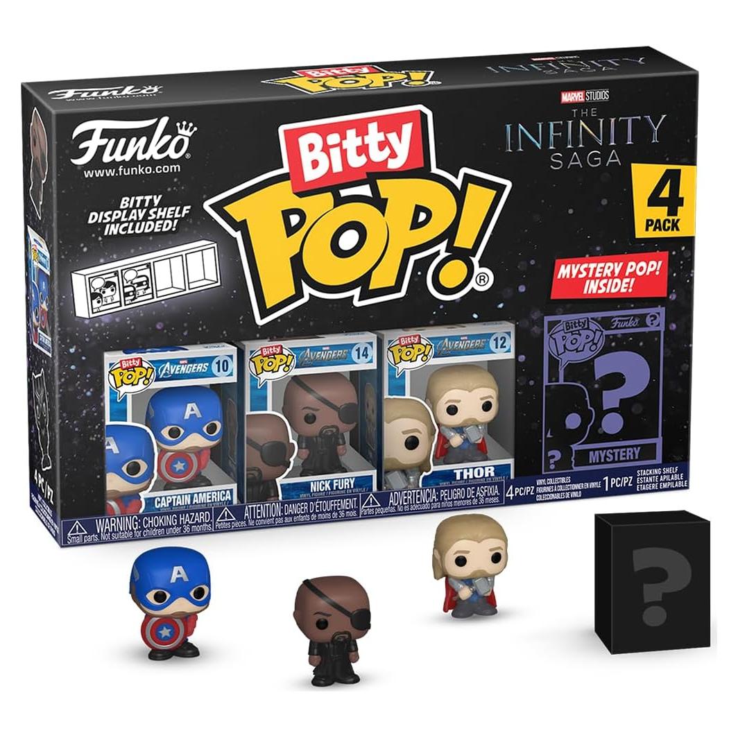 Funko Bitty POP! Marvel - Capitán América + Figura Sorpresa