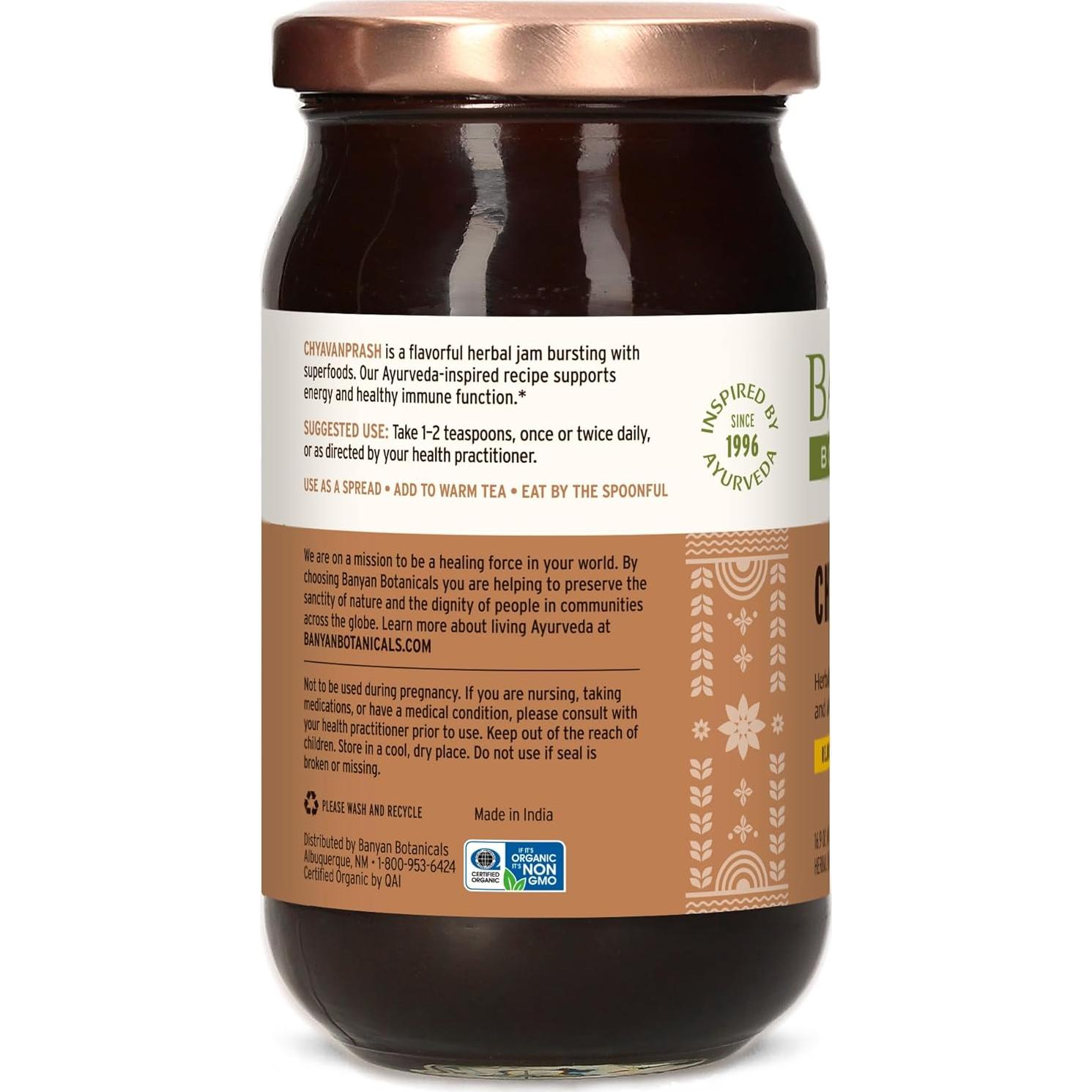 Chyavanprash Banyan Botanicals 478 g - Mermelada Ayurvédica Orgánica