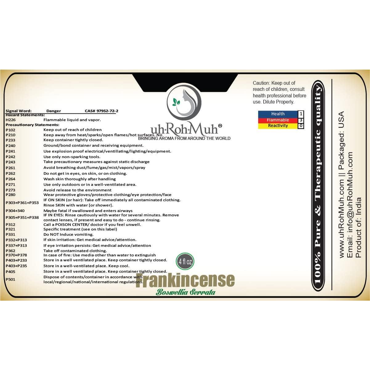 Aceite Esencial Puro de Incienso Serrata 118 ml - Boswellia Serrata